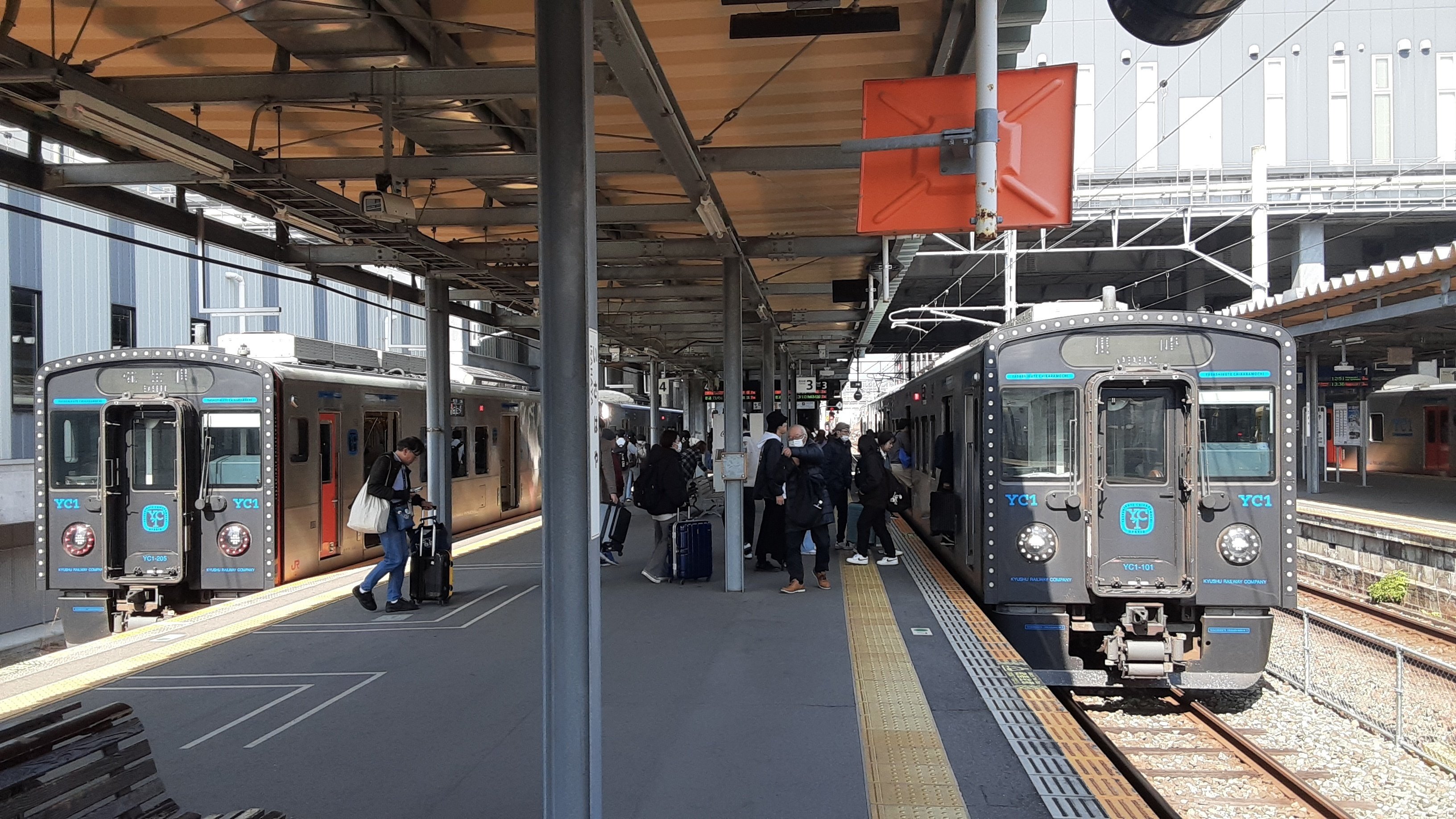 諫早駅から長崎駅まで 長崎駅から長崎ランタンフェスティバル会場まで