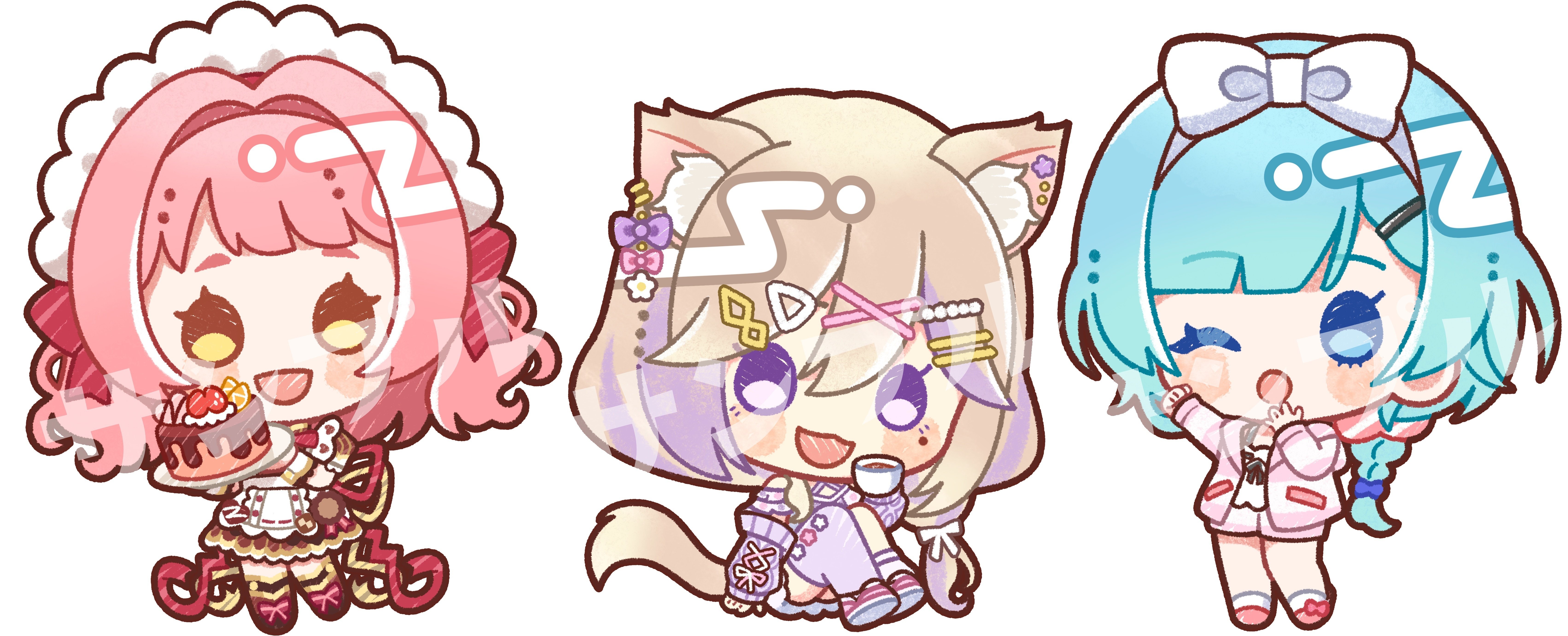 イラスト原画 優しく微笑む可愛い娘 「スマイル」 イラスト原画 優しく