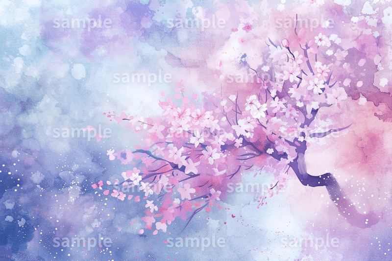 「淡い桜イラスト」のフリー素材3枚セット｜入学式・卒業式・合格発表・春の季節・イメージ画像に｜FREE