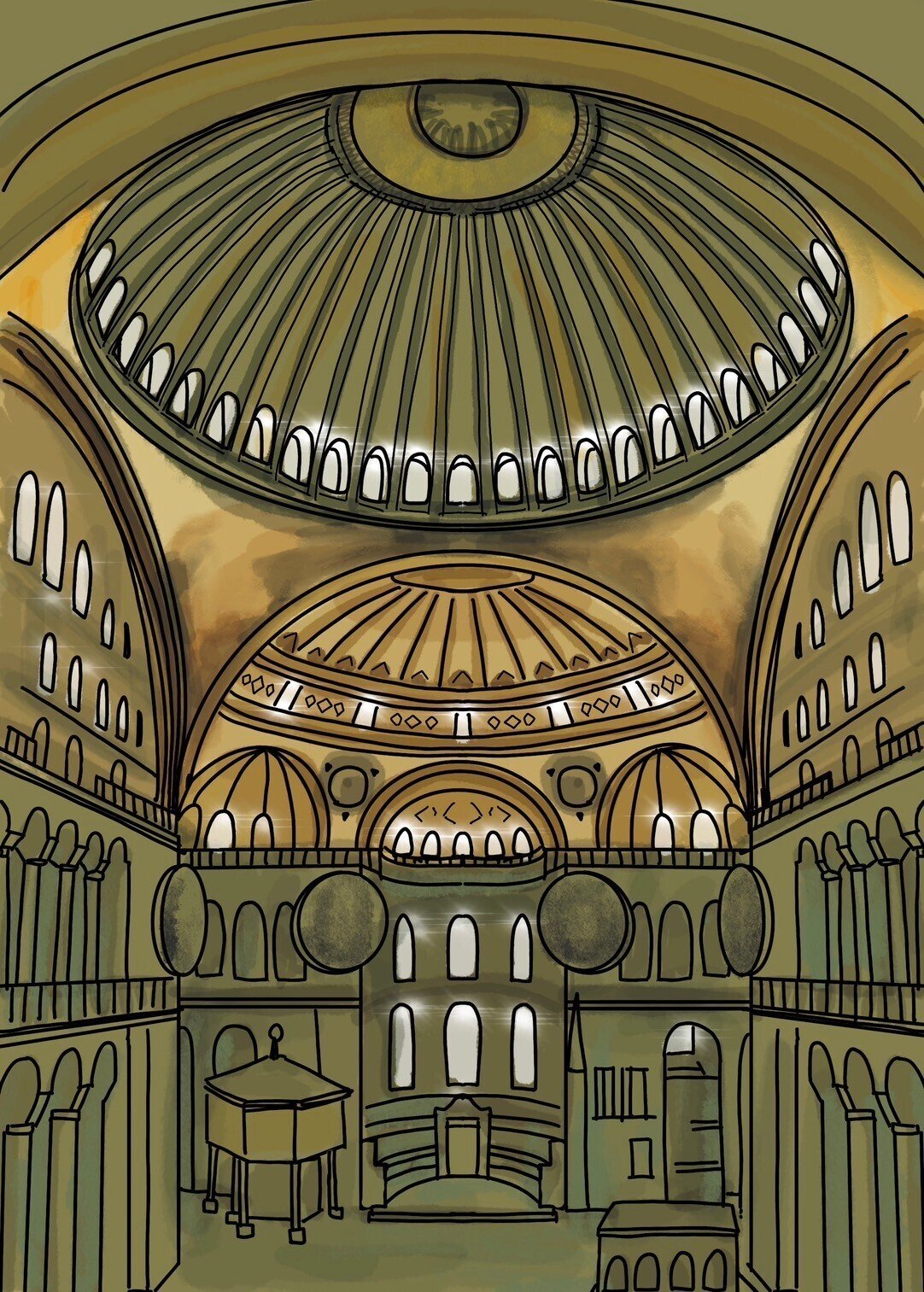 西洋建築史】ハギア・ソフィア大聖堂（トルコ）｜荘司 和樹（しょうじ