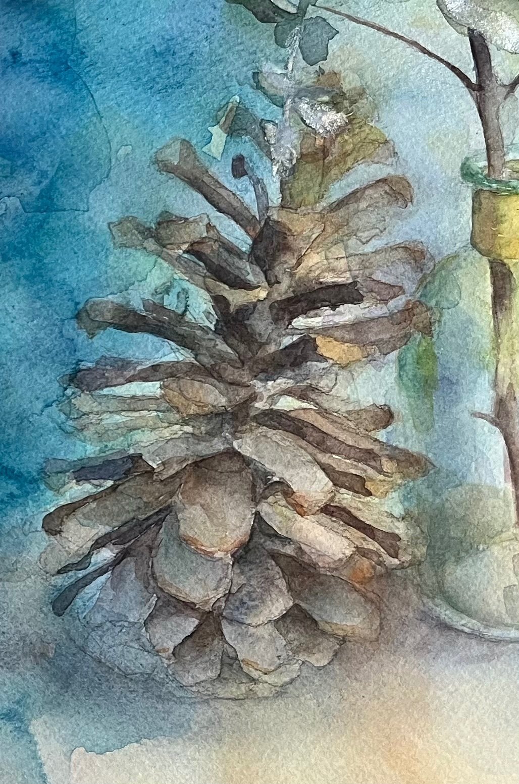 松ぼっくりを描く｜水沼