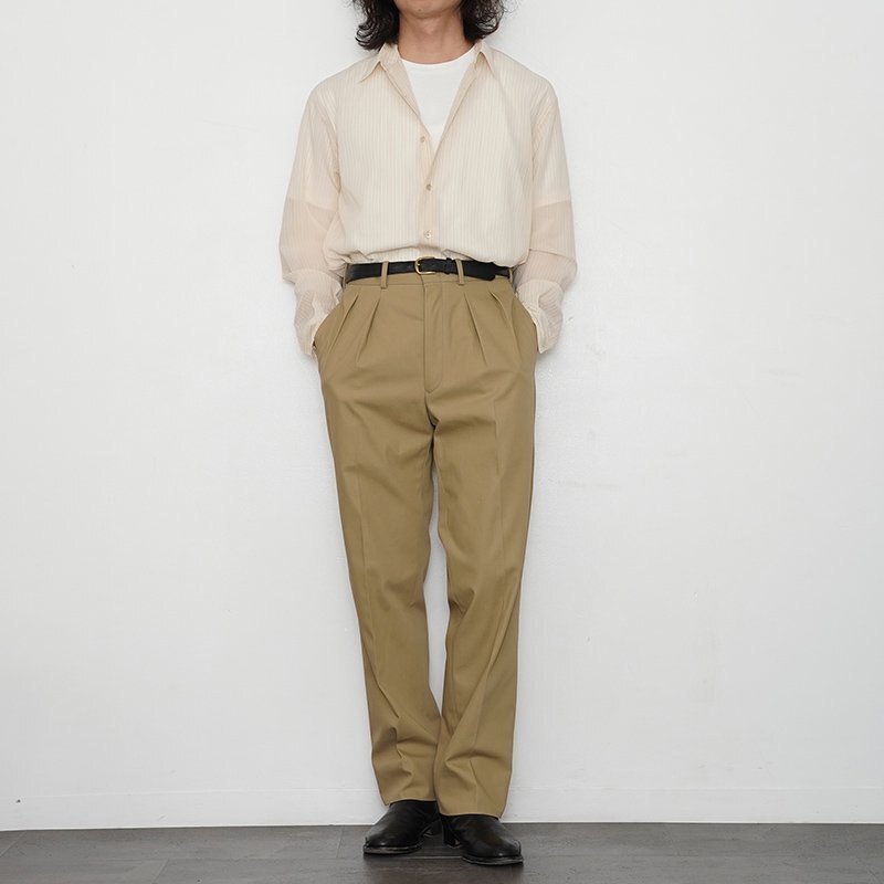 2024 S/S】【AURALEE オーラリー】HARD TWIST FINX ORGANDY STRIPE  