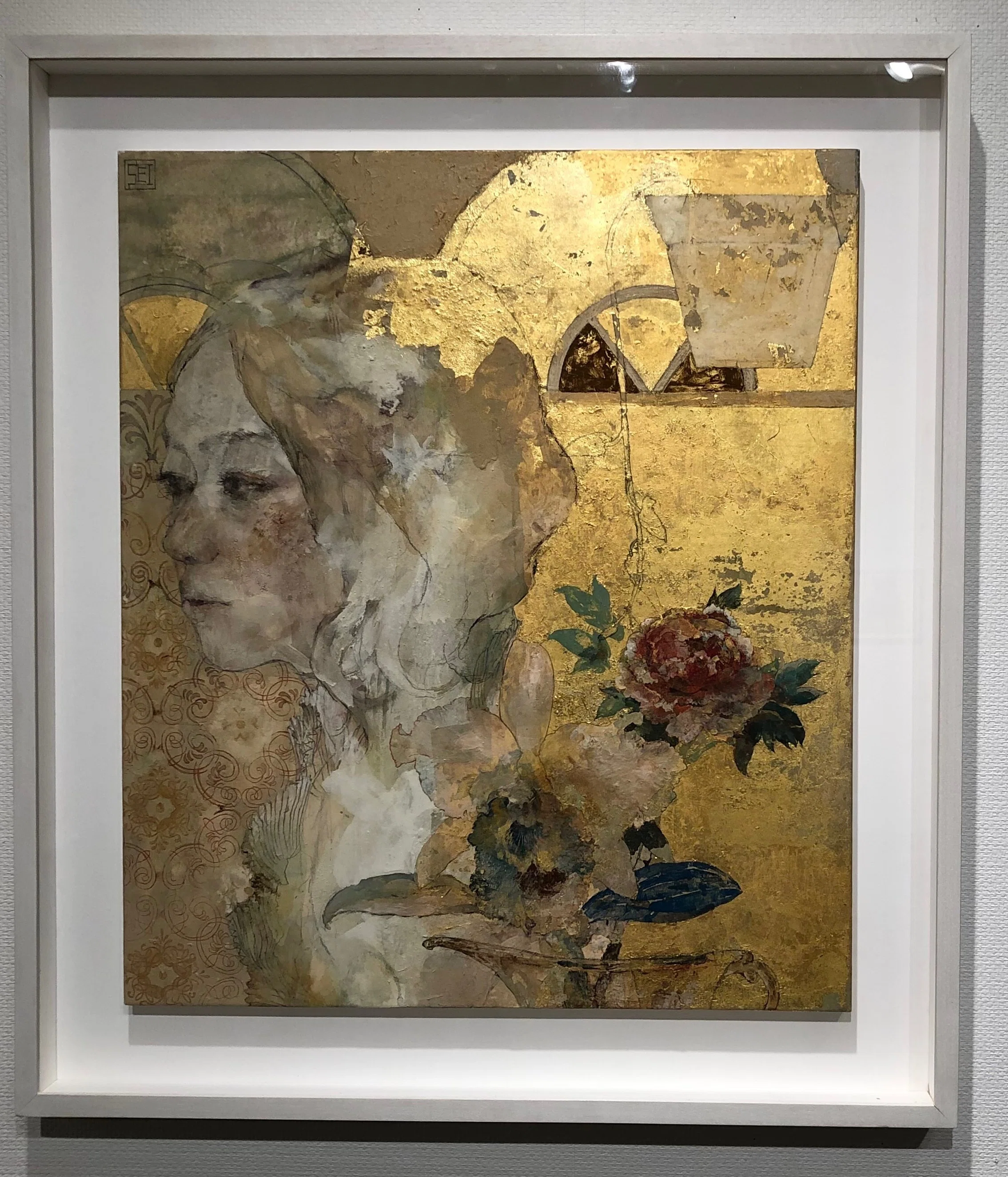 真作　原画　限定一点　油絵風　美術館の額縁風 無限複利の聖核 2024 ＊牛窓＊瀬戸内市立美術館＊興梠優護・澁澤星展｜慧喜