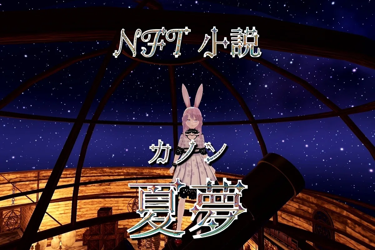 NFT小説　夏夢カノンNFT Novel Summer Dreamコロちゃんと星空冬の天体観測 メタバース漫画🌌 NFT小説 夏夢カノン  <a target=