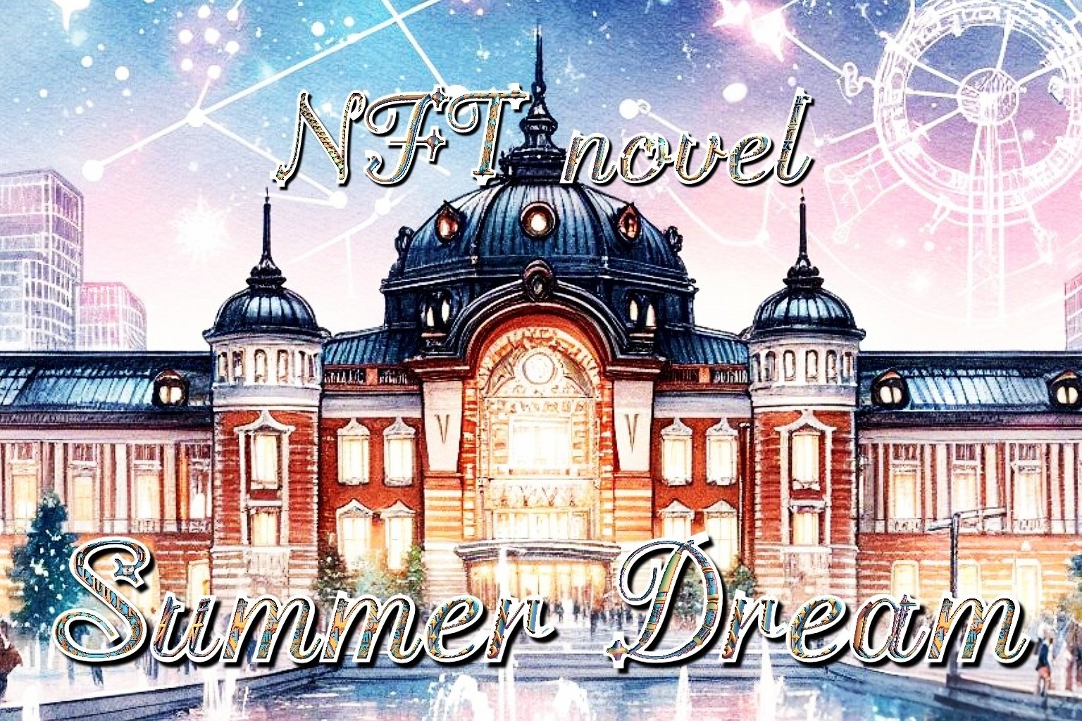 NFT Novel "Summer Dream" Episode 4 : Bond of the Heart, Pledge of Constellations Tokyo Station x Constellations メタバース漫画🌌 NFT小説 夏夢カノン <a target=