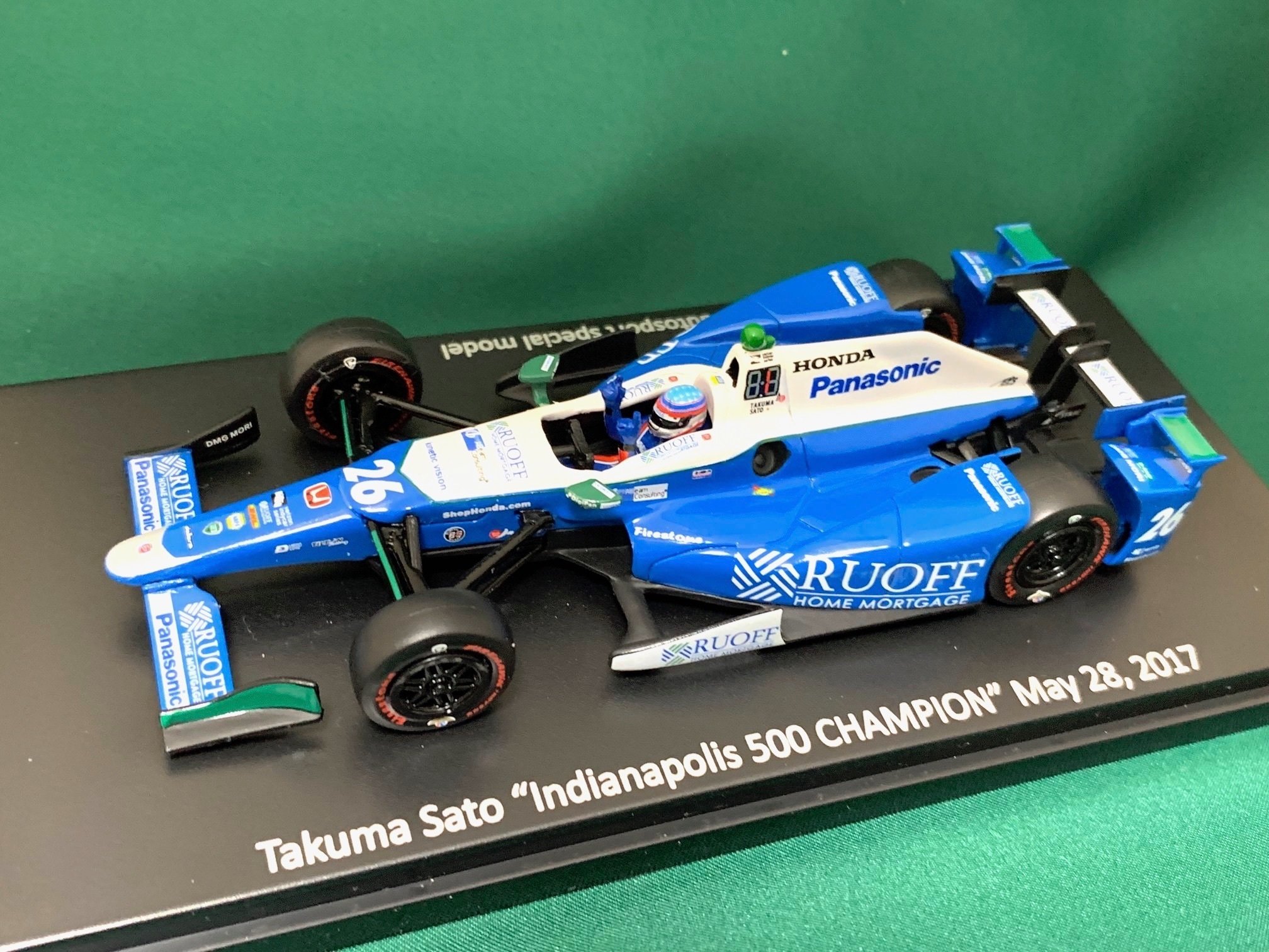 【福袋セール】の商品 1/43 GREENLIGHT 佐藤琢磨First 溶い 2013ロングビーチ Win レーシングカー