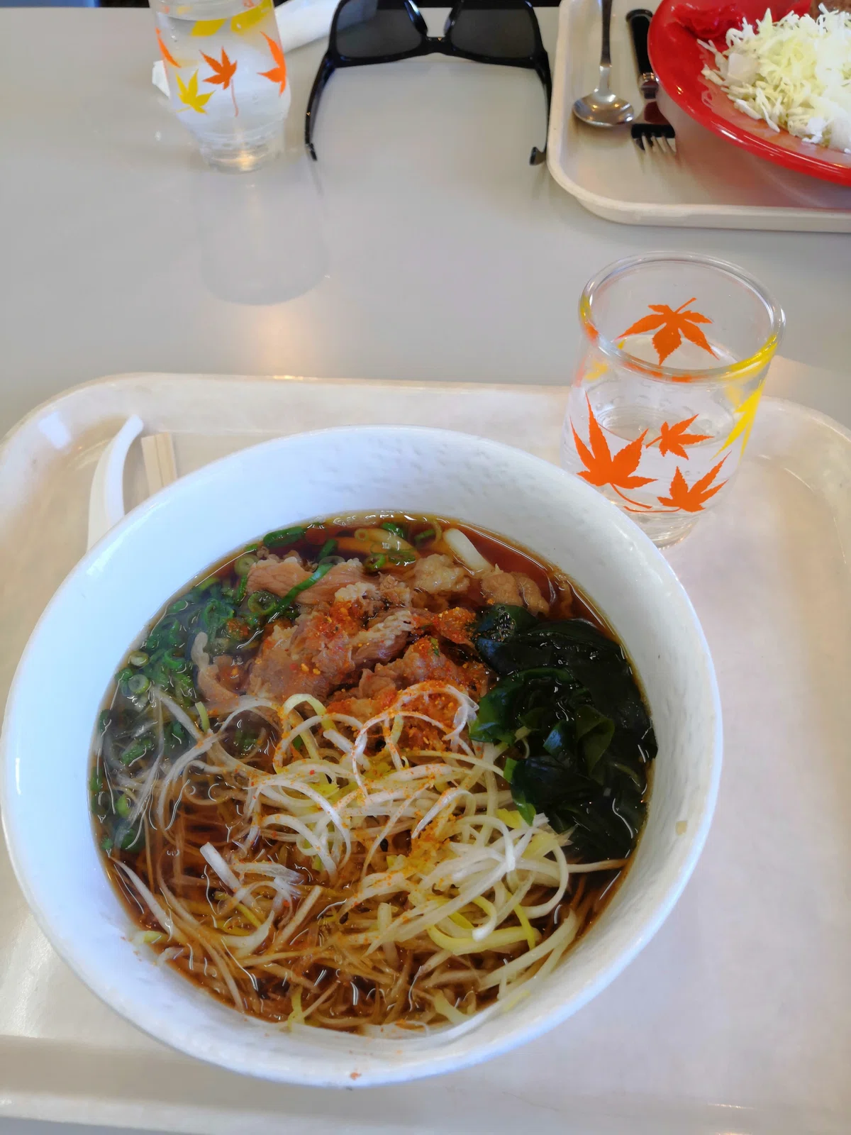 スキー場の肉うどん