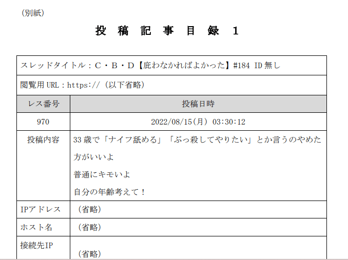 みけねこさん】開示請求の判決が公開された件について解説ー途中から