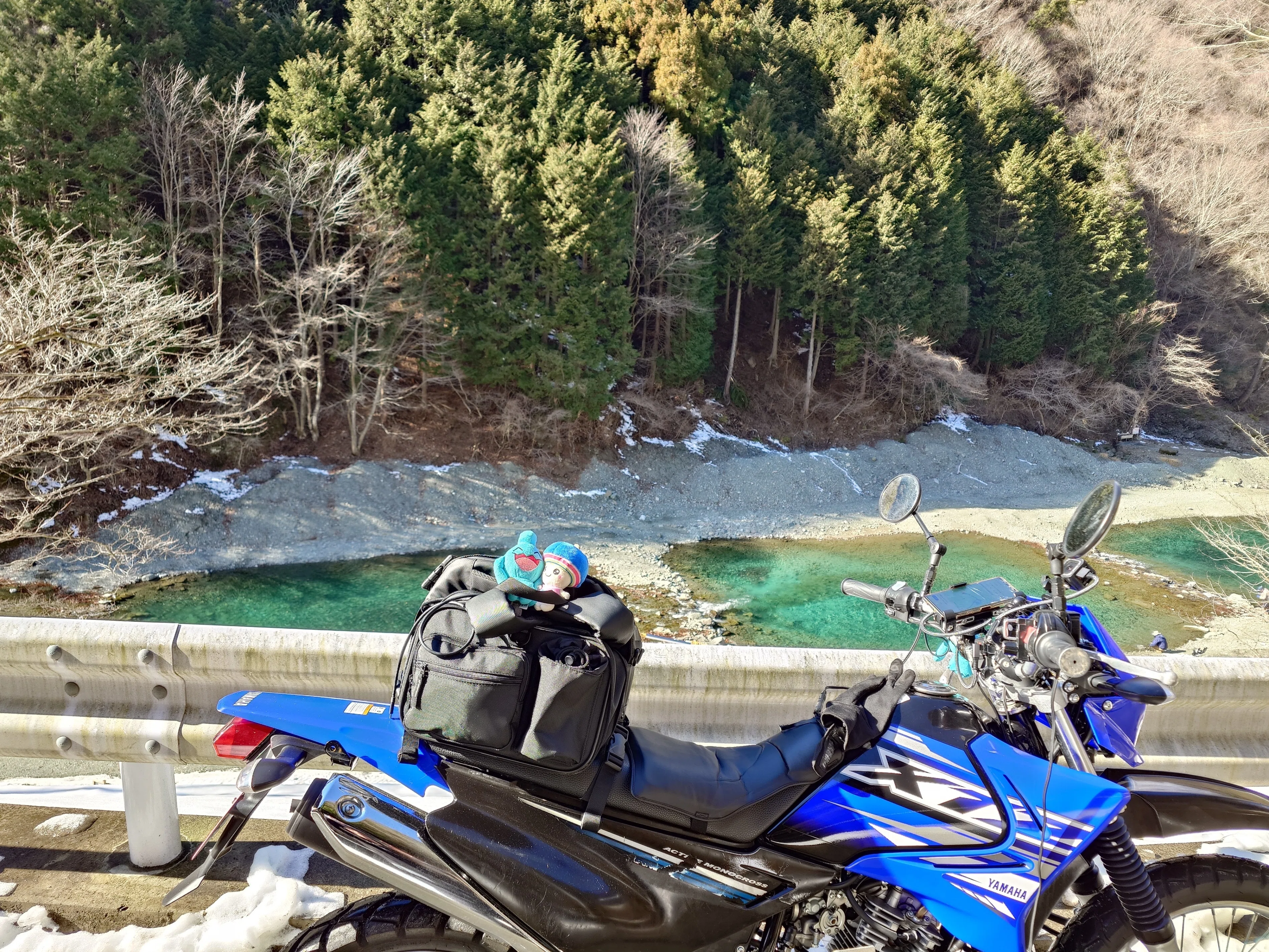 神ノ川林道、釜立林道、リチウムバッテリー交換】xtz125 yamaha 2022年