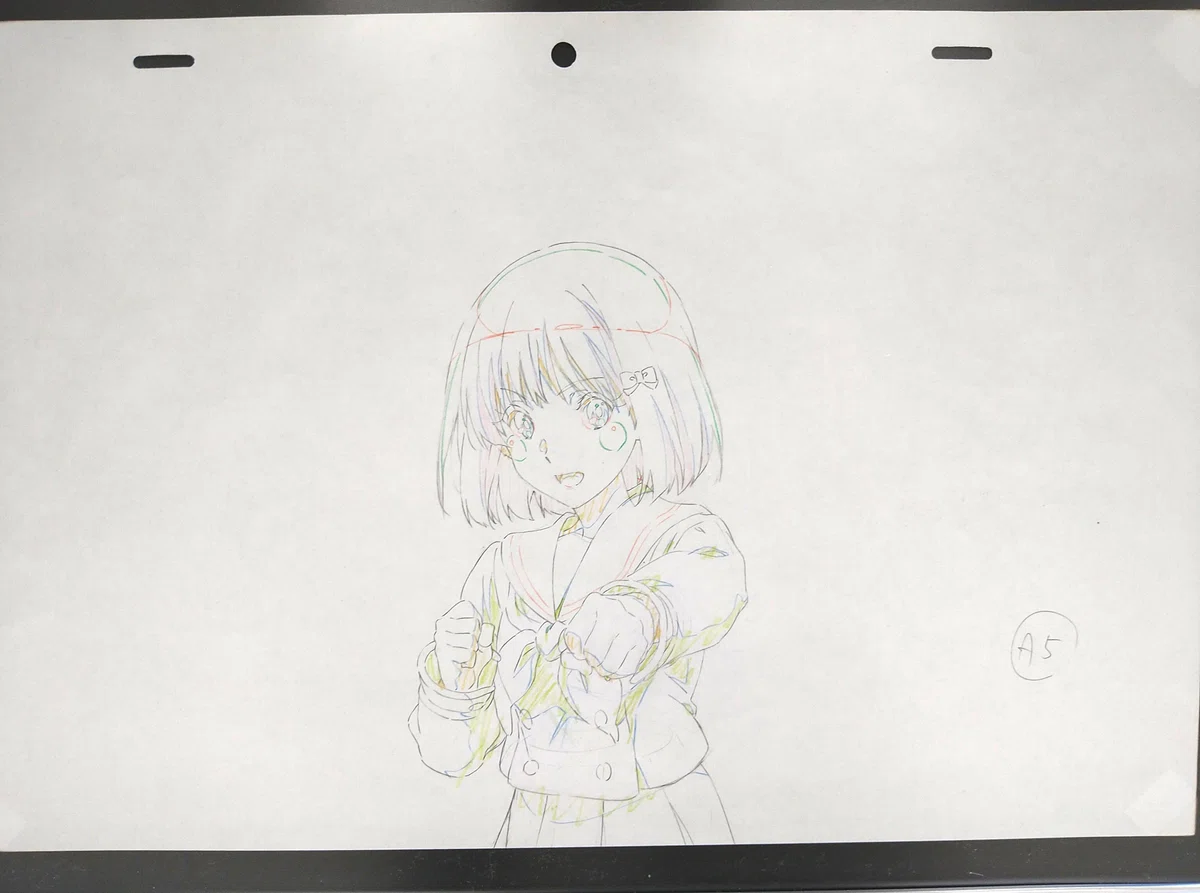 肉筆 鉛筆画 1980年作 1点限りの原画 自作 狂い