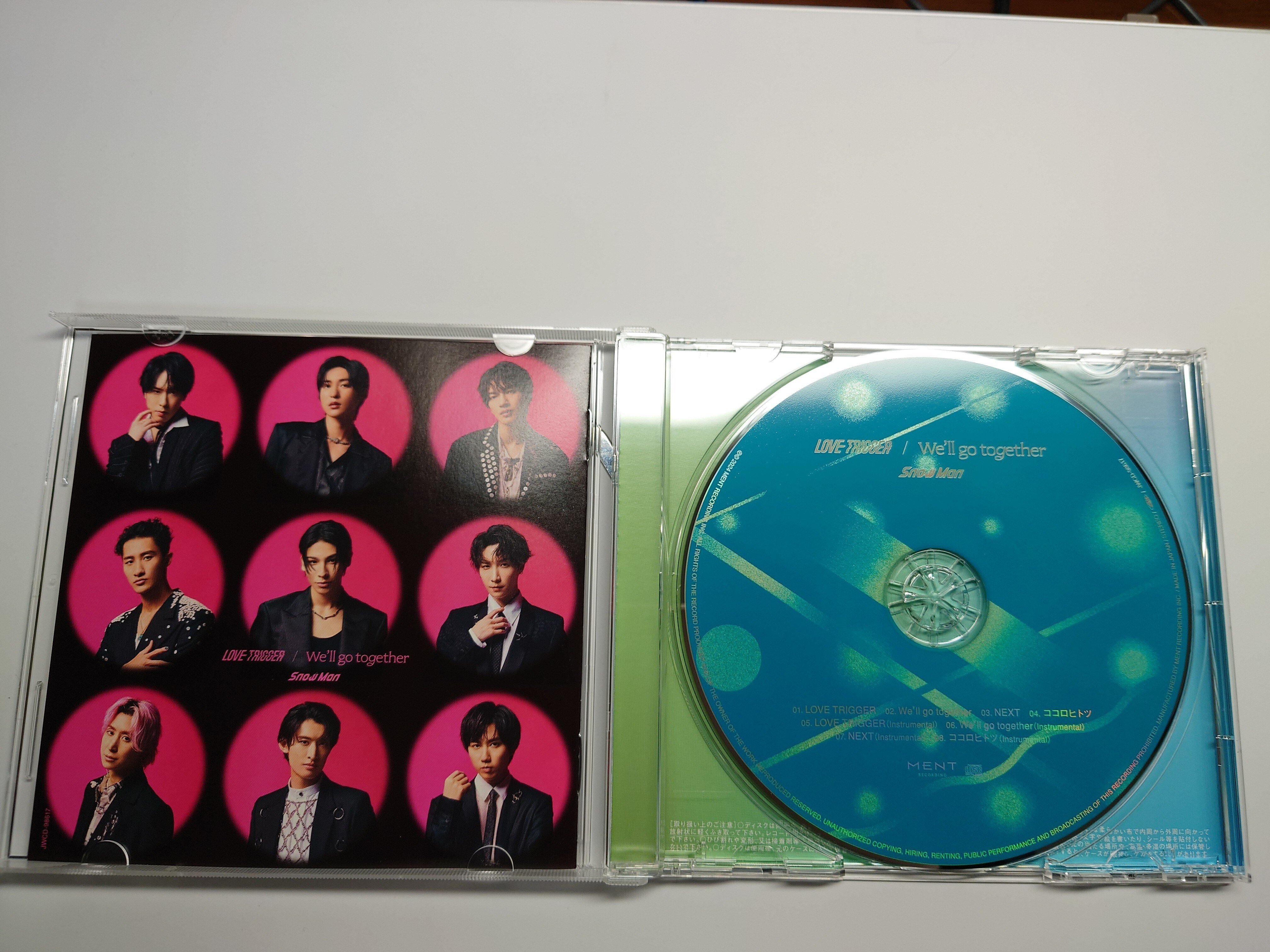 Snow Man CD 「LOVE TRIGGER/We'll go together」[通常