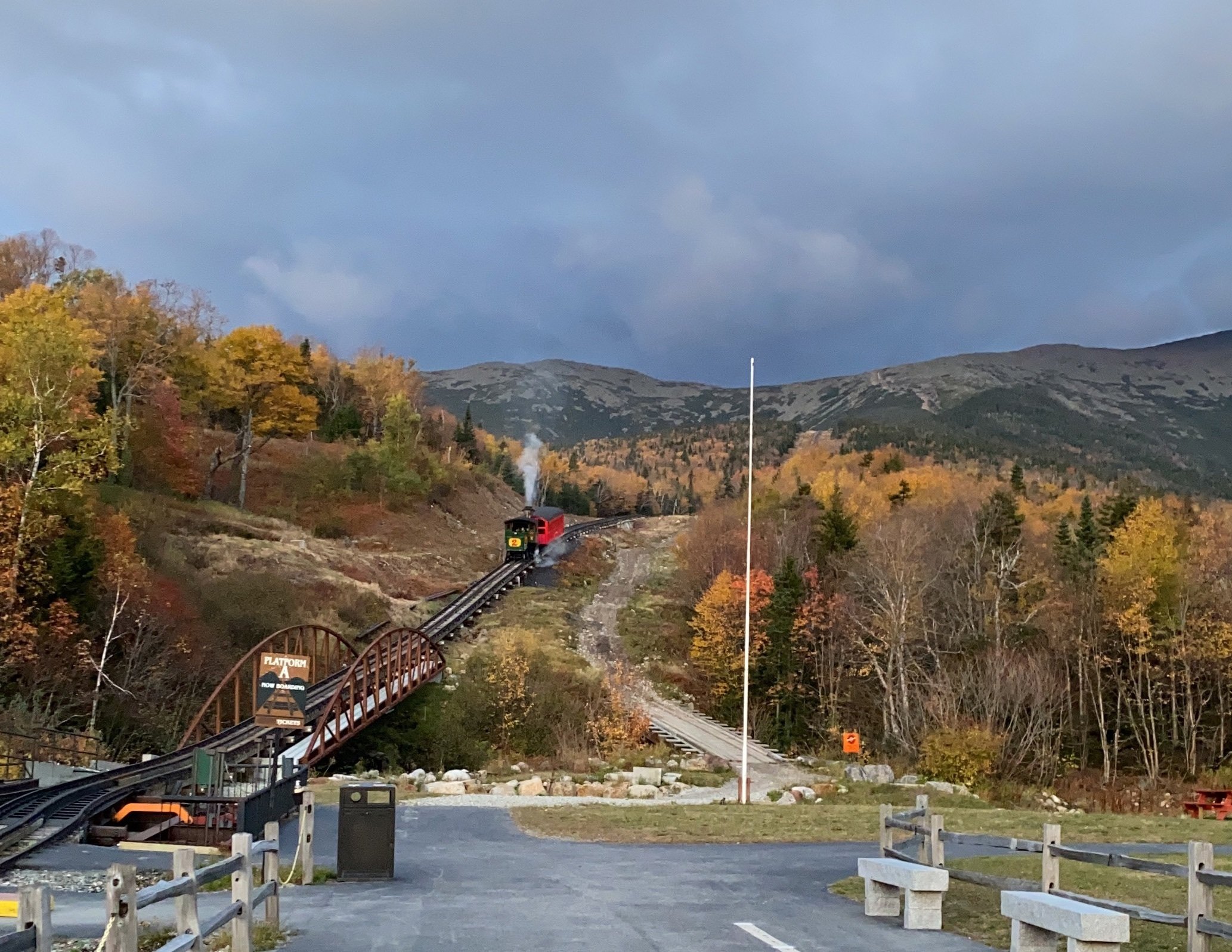 世界初の登山鉄道、ワシントン山コグ・レイルウエイ〜アメリカ