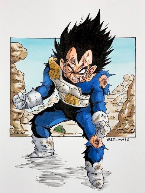 ドラゴンボール セル画 原画 フリーザ ベジータ 当時物 ☆レア