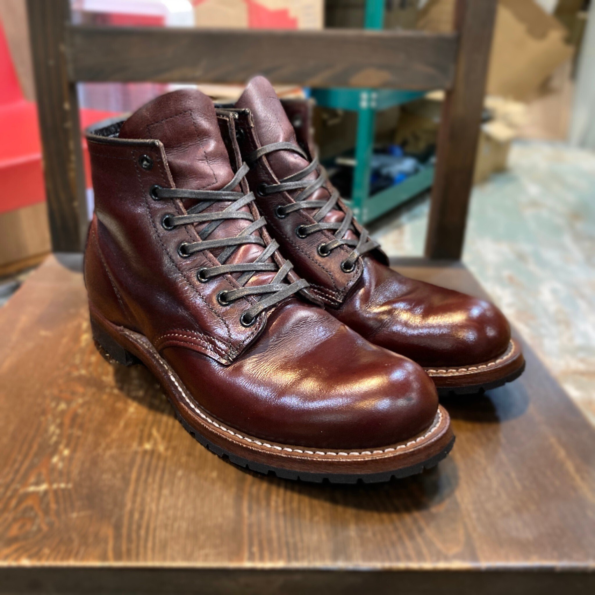 ハーフソール交換】Red Wing 9011 Beckman 加水分解したハーフ ハーフソール交換】Red Wing 9011 Beckman 加水分解したハーフ
