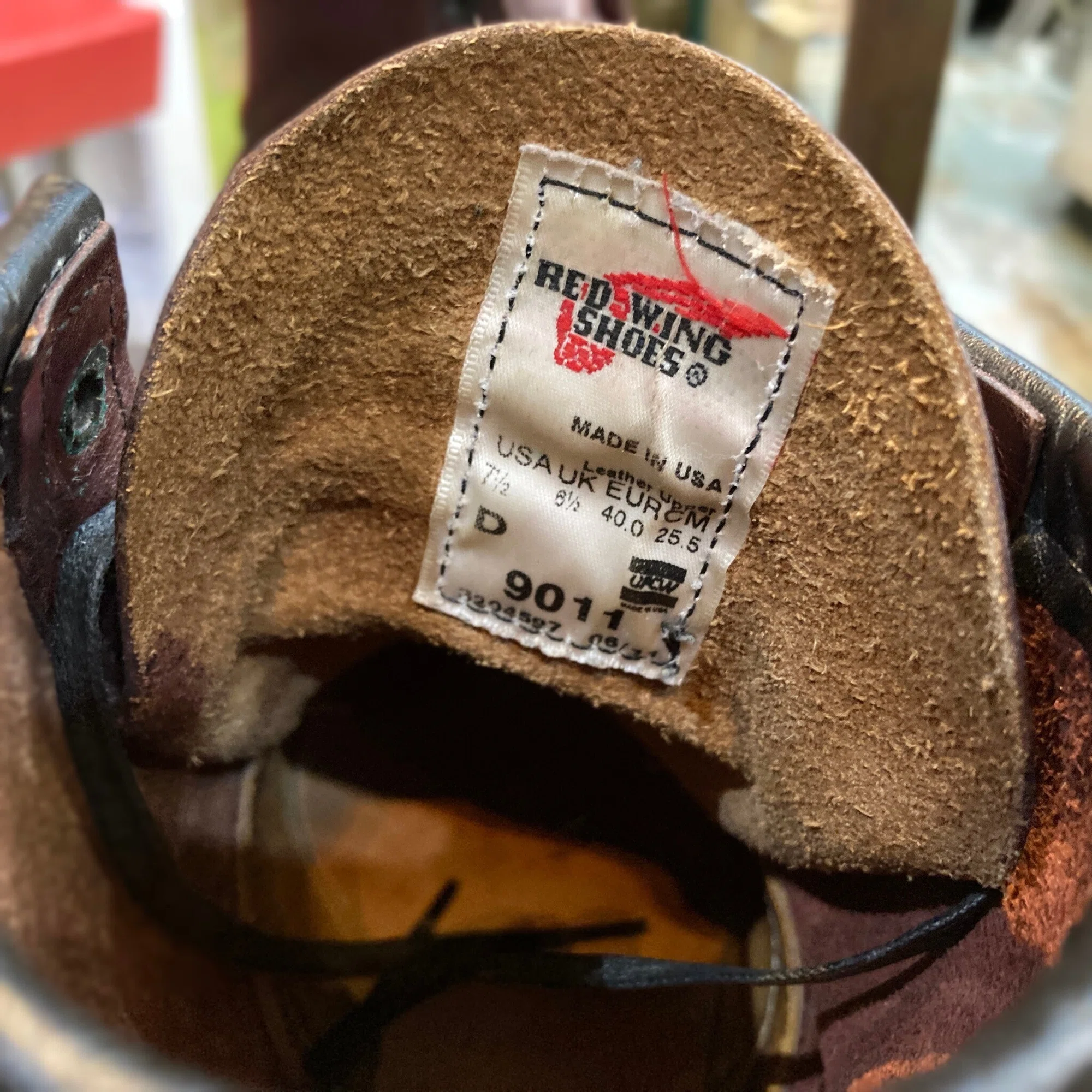 ハーフソール交換】Red Wing 9011 Beckman 加水分解したハーフソールの 