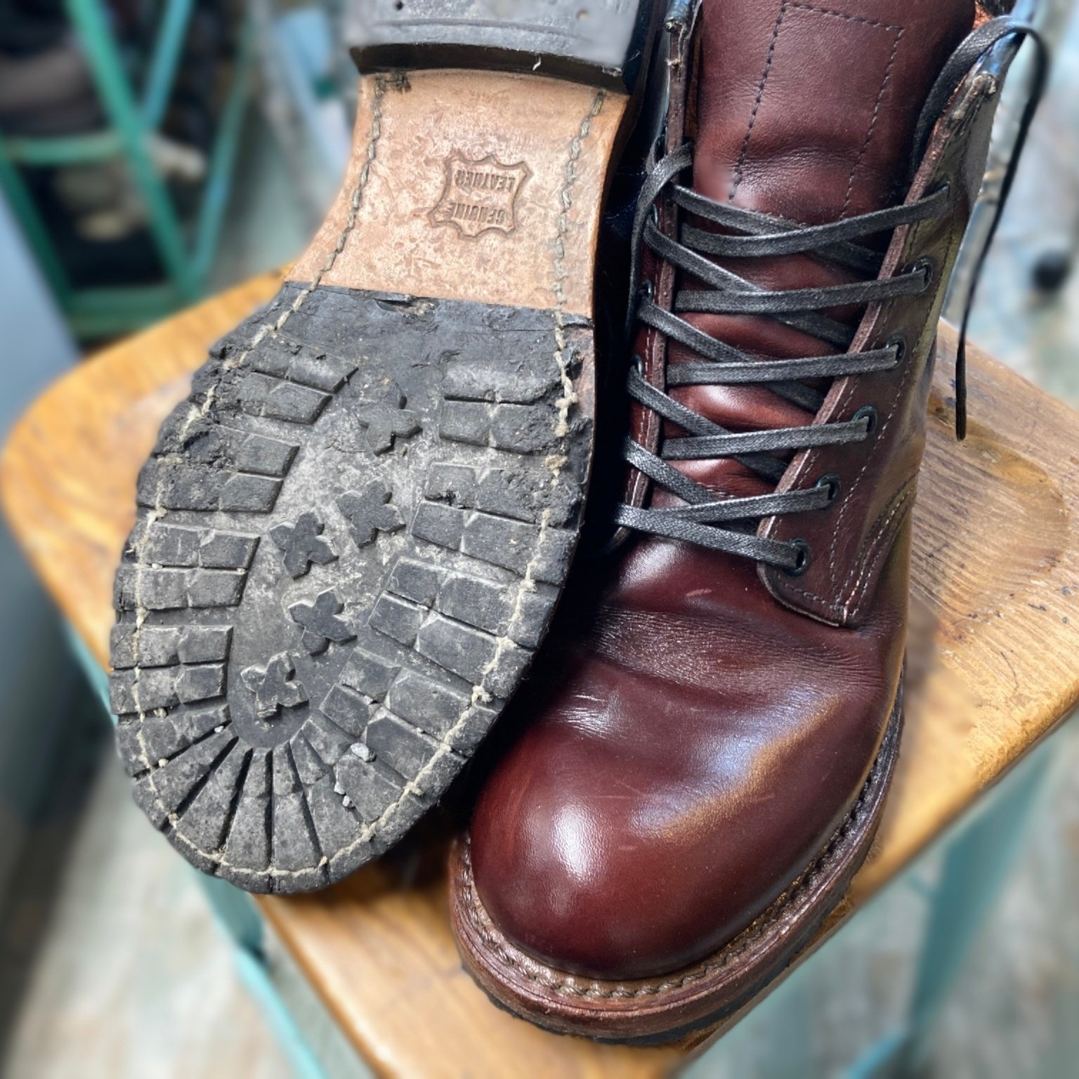 ハーフソール交換】Red Wing 9011 Beckman 加水分解したハーフ ハーフソール交換】Red Wing 9011 Beckman 加水分解したハーフ