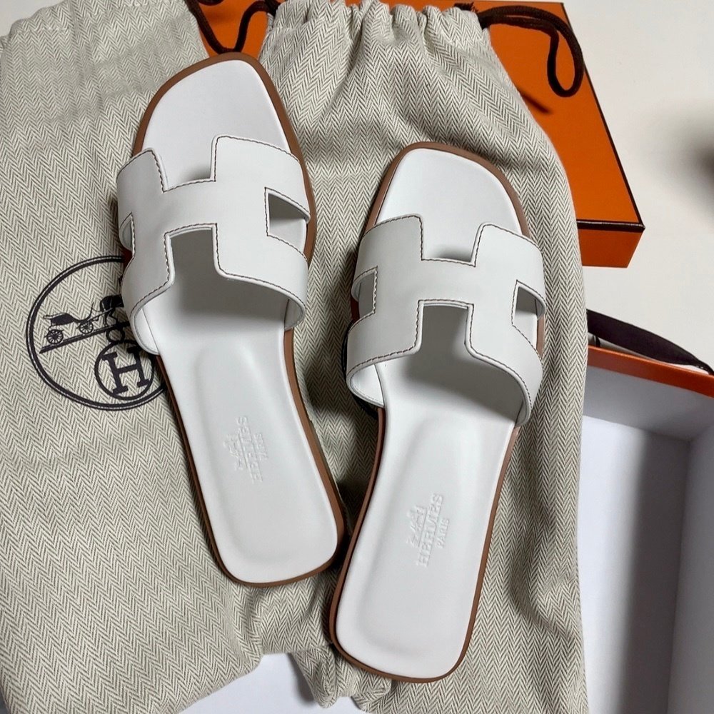 HERMES 送料無料 未使用 エルメス オラン サンダル 35 ハーフ 約