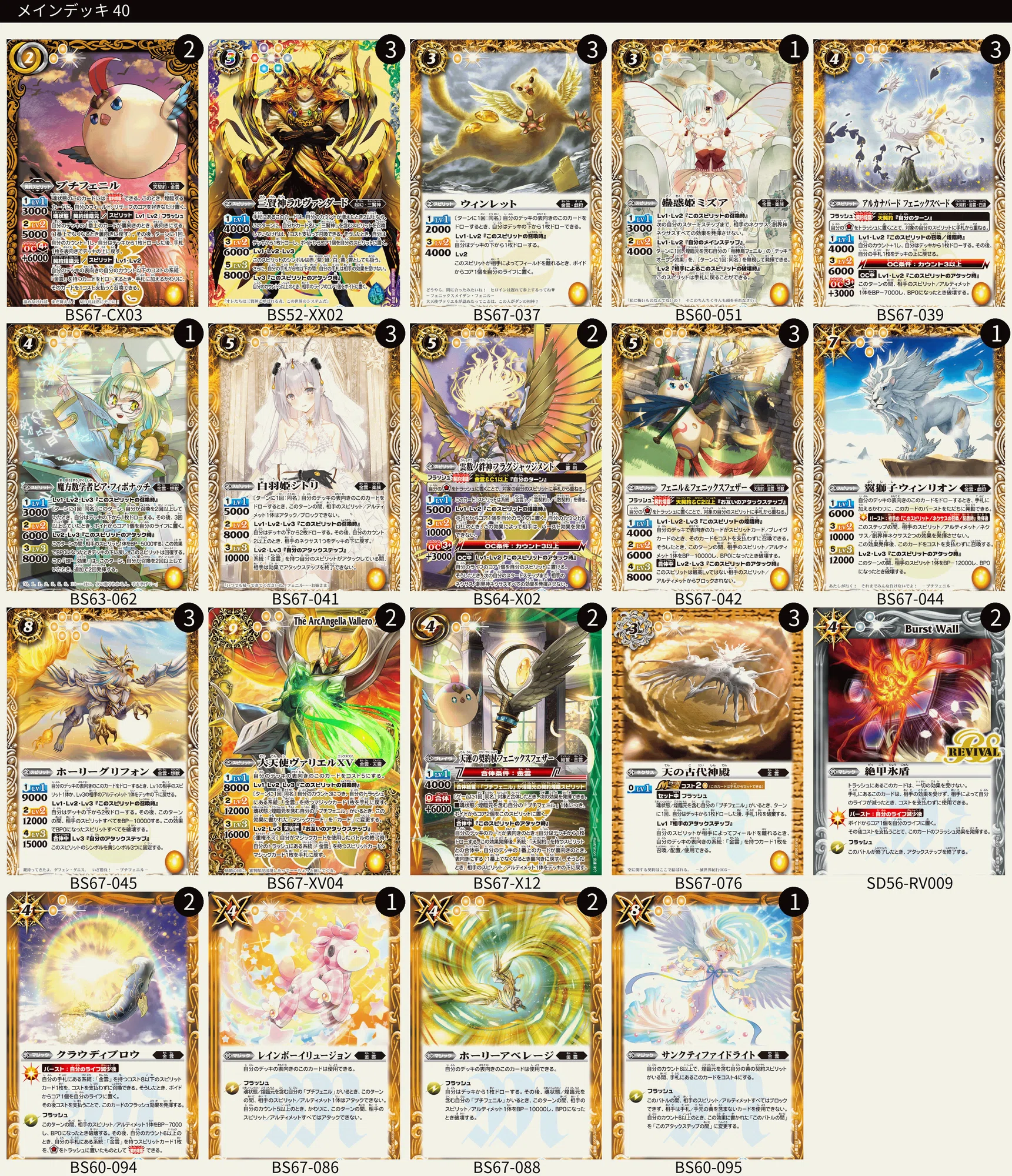 バトルスピリッツ プチフェニルGS 天契約 デッキ パーツ スリーブ付 バトルスピリッツ プチフェニルGS 天契約 デッキ パーツ スリーブ付