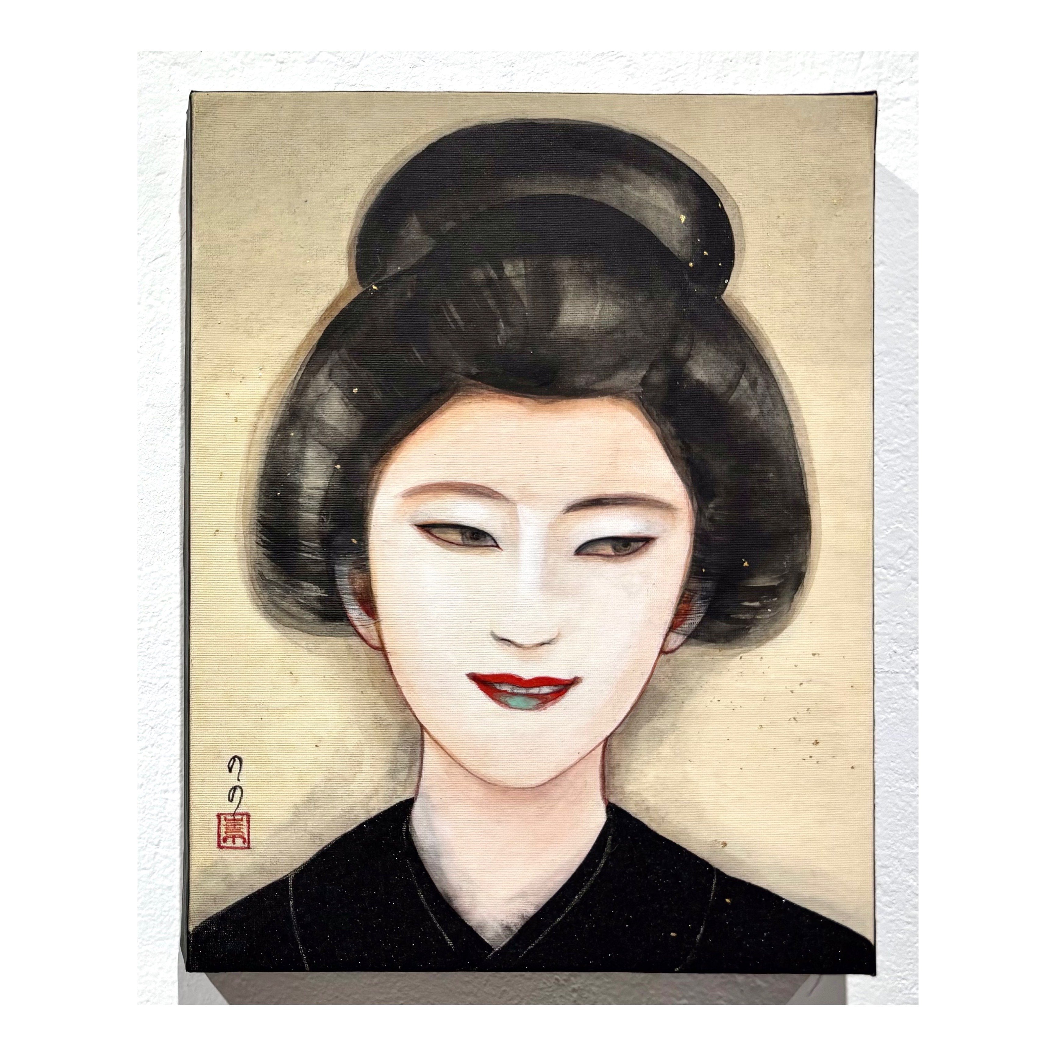 色鉛筆画 美人画 『雅』 A4