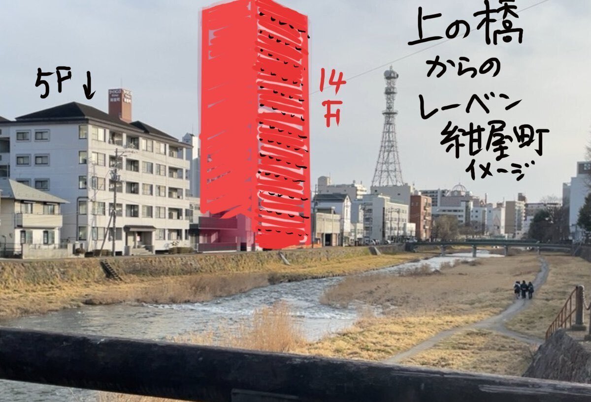 レーベン盛岡紺屋町 「盛岡の川沿いに高層マンションは必要か