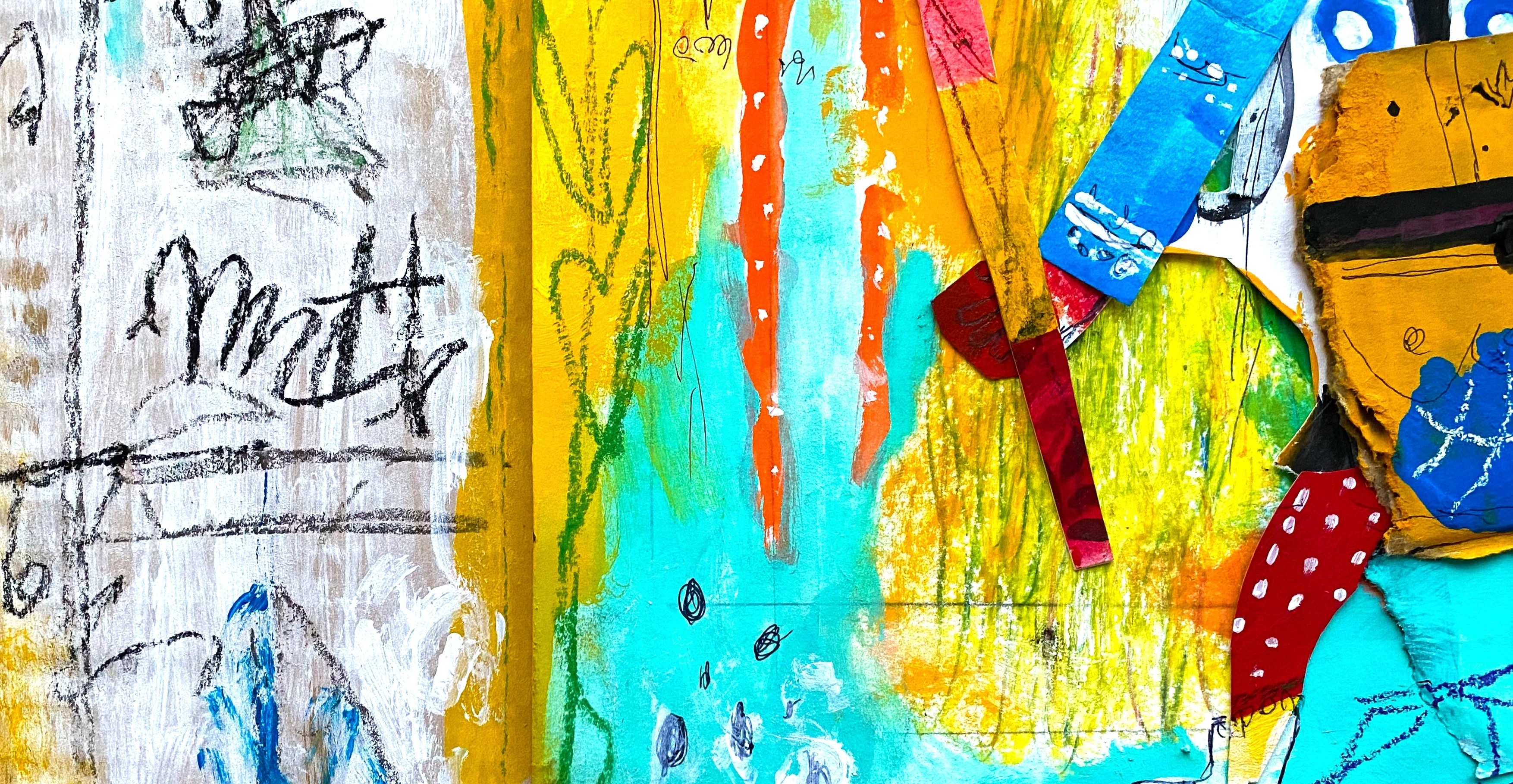 画用紙に描い絵 枠にとらわれず自由に描く｜クラシノイロ