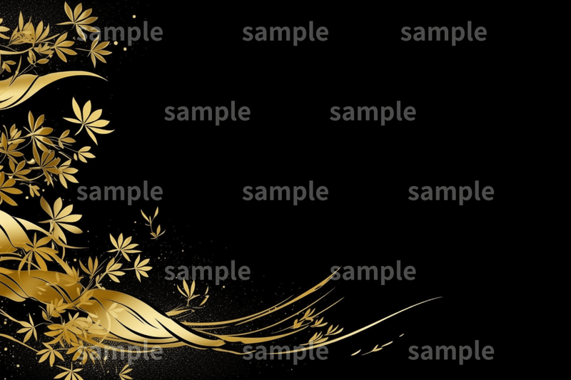 【伝統とモダンの融合】「黒金の和柄」フリー素材3枚セット｜背景・名刺デザイン・アイキャッチ・イメージ画像に