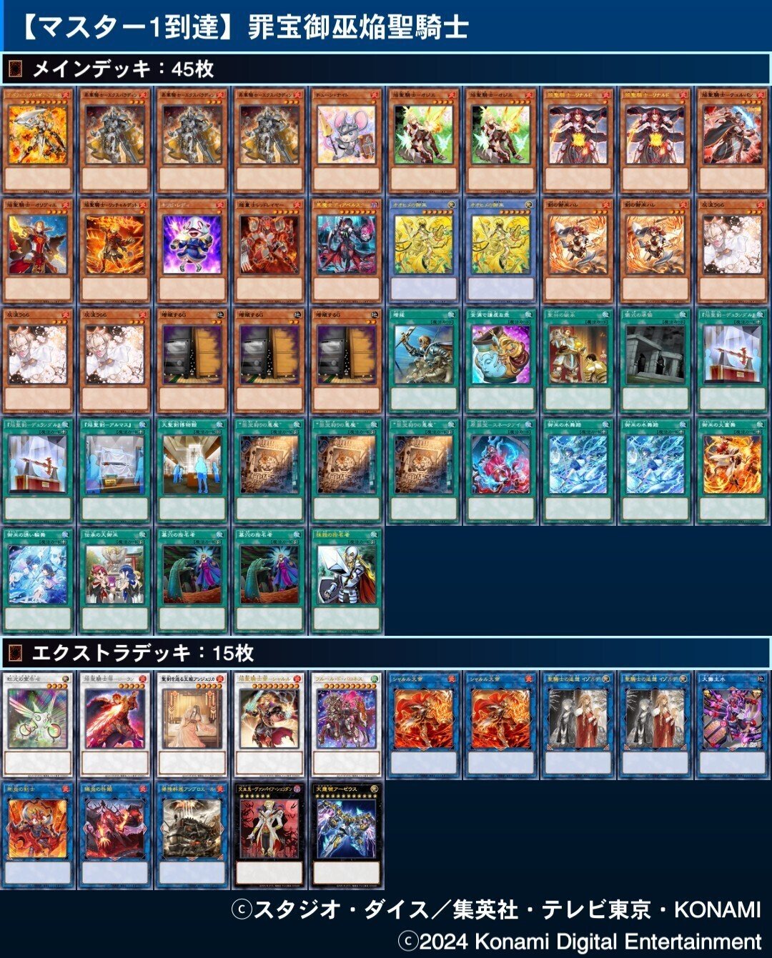 遊戯王マスターデュエル】焔聖騎士デッキ構築&展開解説 遊戯王マスターデュエル】焔聖騎士デッキ構築&展開解説