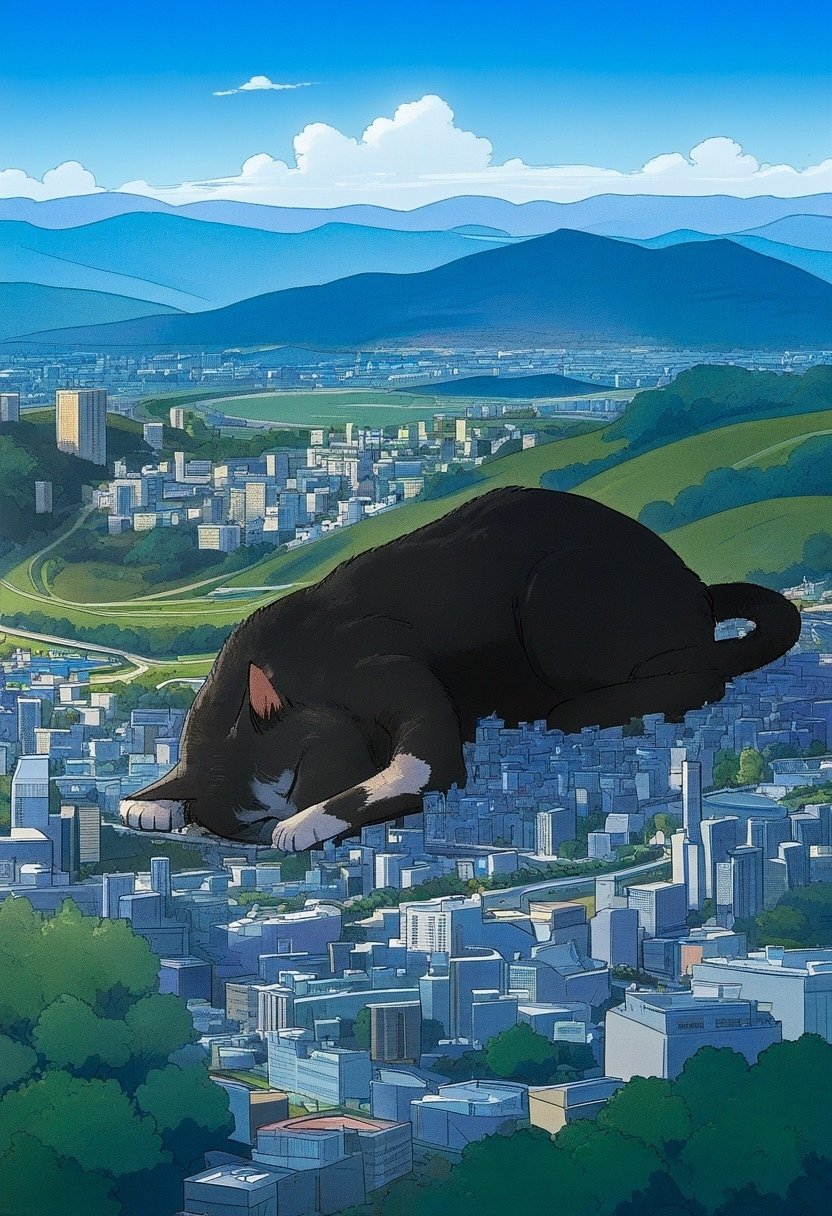 創作】巨大猫の2月22日🐈｜たぬ