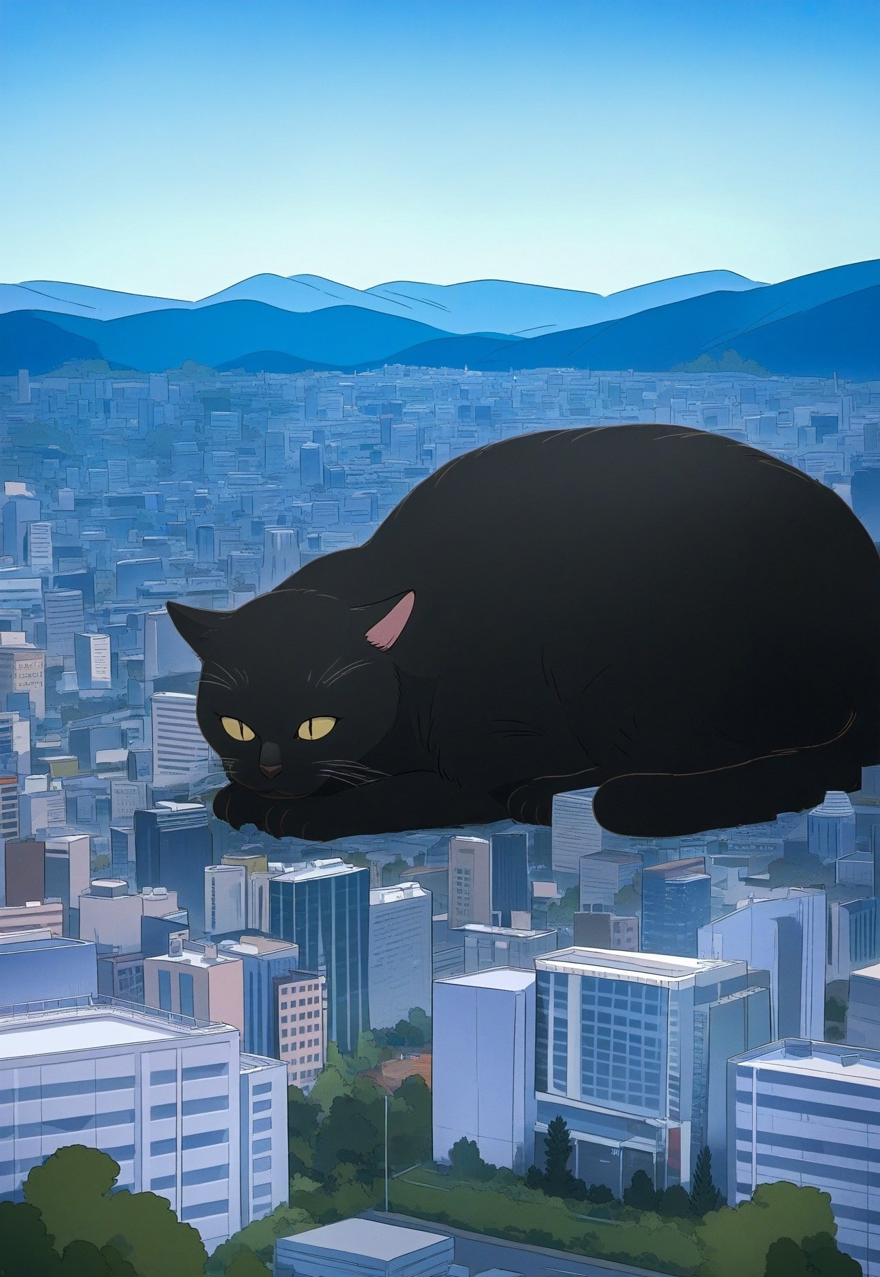 創作】巨大猫の2月22日🐈｜たぬ