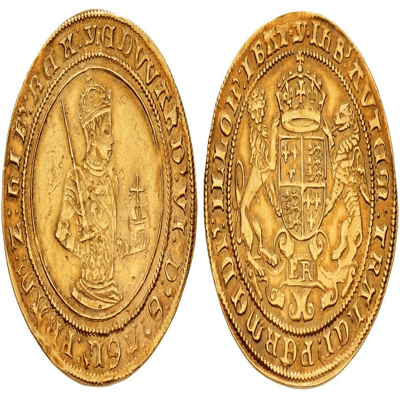 イギリス｜1551年テューダー朝エドワード6世 ソブリン金貨