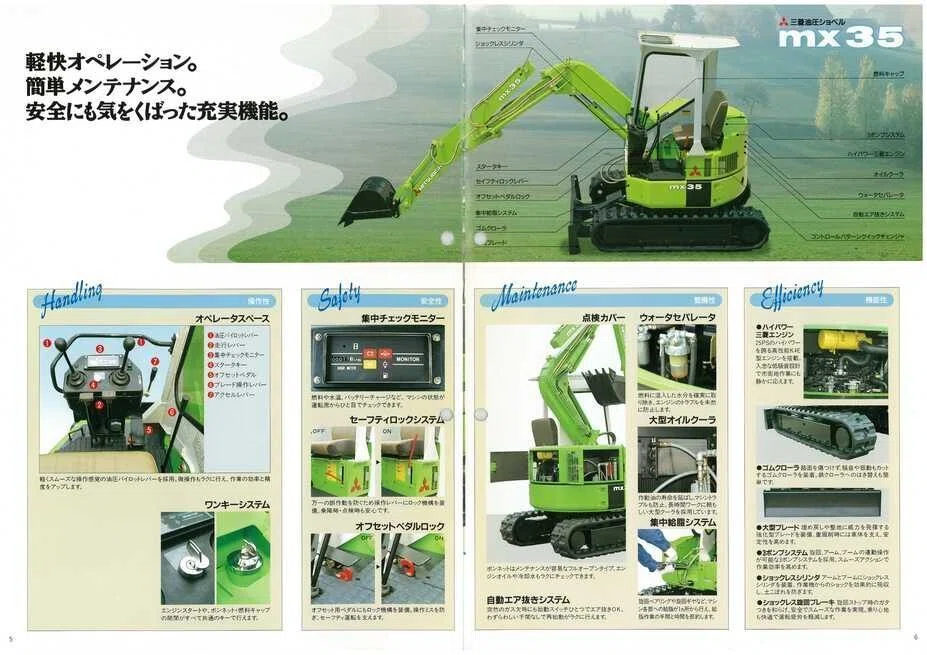 新キャタピラー三菱 MX35 三菱油圧ショベル 超小旋回タイプ｜建設 