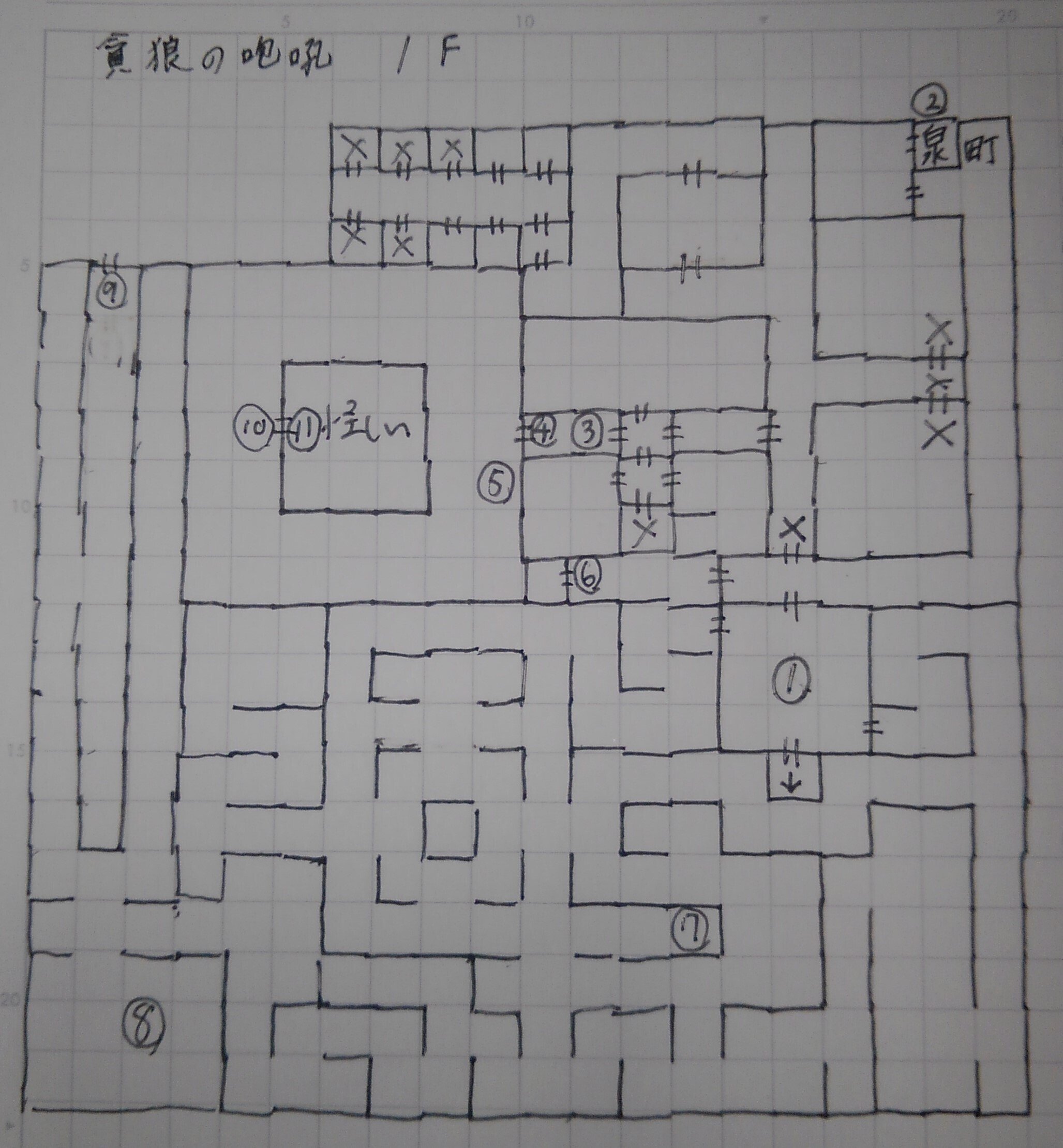 ゲームプレイ日記 手書きでWizardryエンパイア3 第1回 貪狼の ゲームプレイ日記 手書きでWizardryエンパイア3 第1回 貪狼の