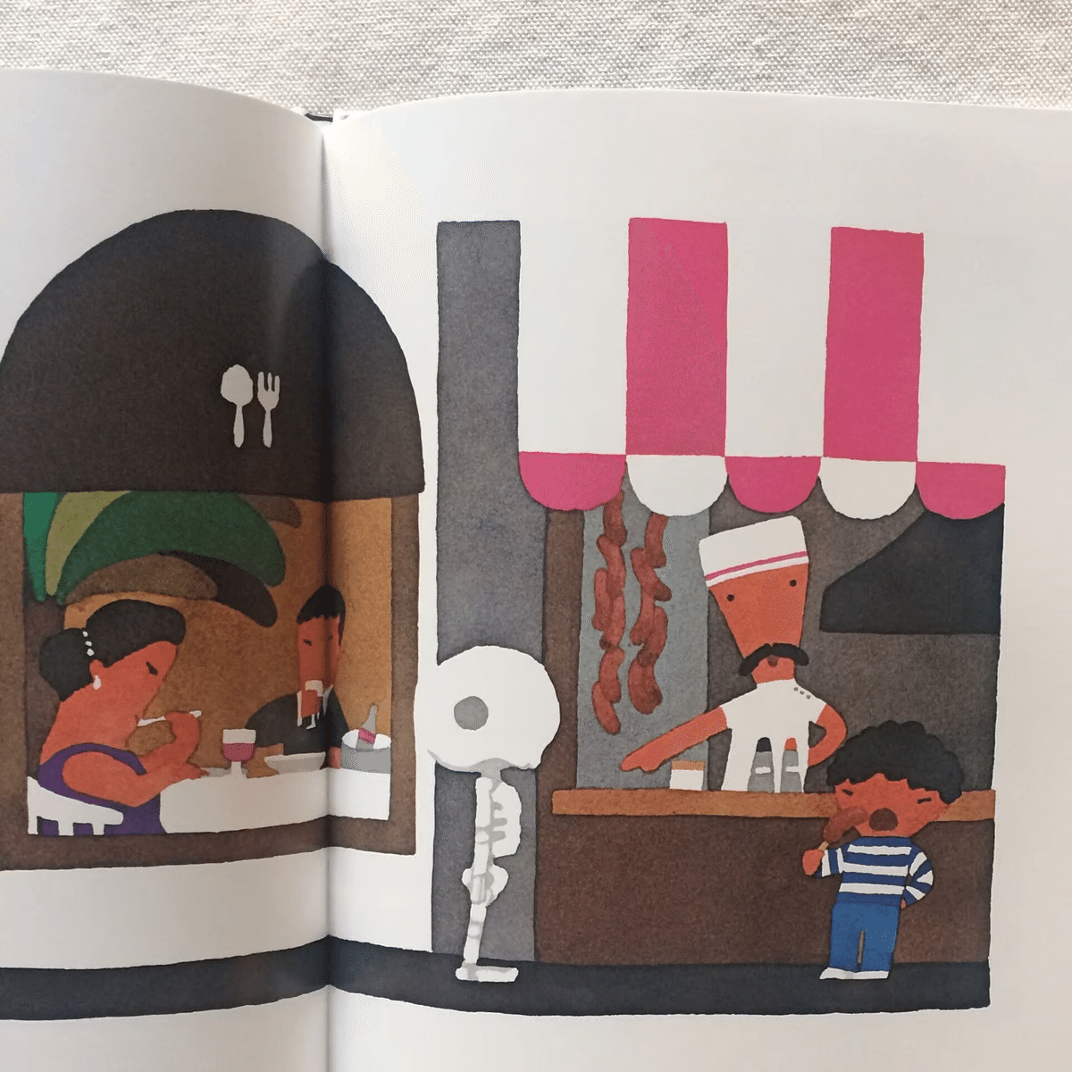 五味太郎(1945.8.20- )『がいこつさん 日本の創作絵本』文化 五味太郎(1945.8.20- )『がいこつさん 日本の創作絵本』文化