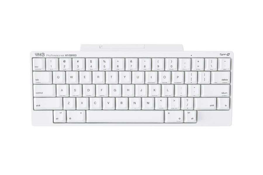 【中古品】HHKB Type-S 雪本体（日本語配列）＋桜無刻印キーキャップ HHKB雪モデルを桜色に！【数量限定 第一弾 桜キーキャップトップセット