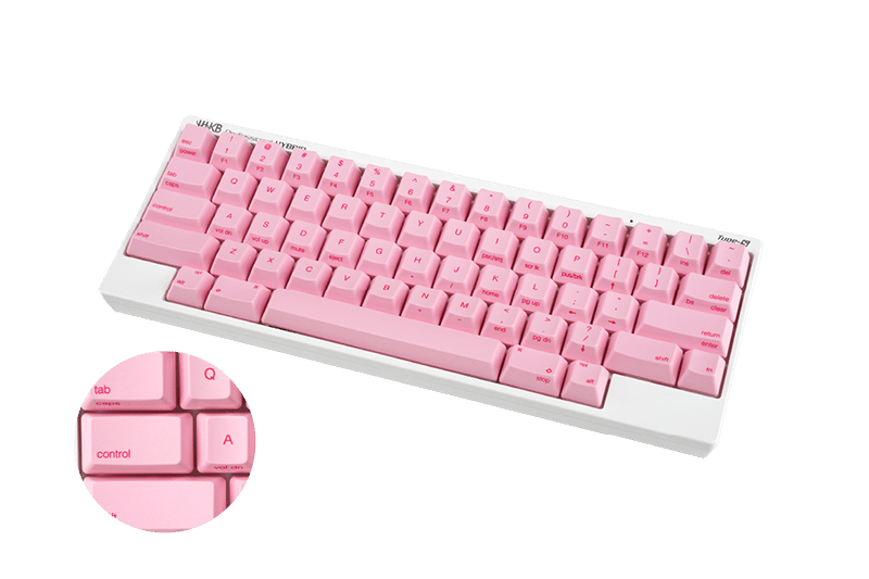 HHKB雪モデルを桜色に！【数量限定 第一弾 桜キーキャップトップセット