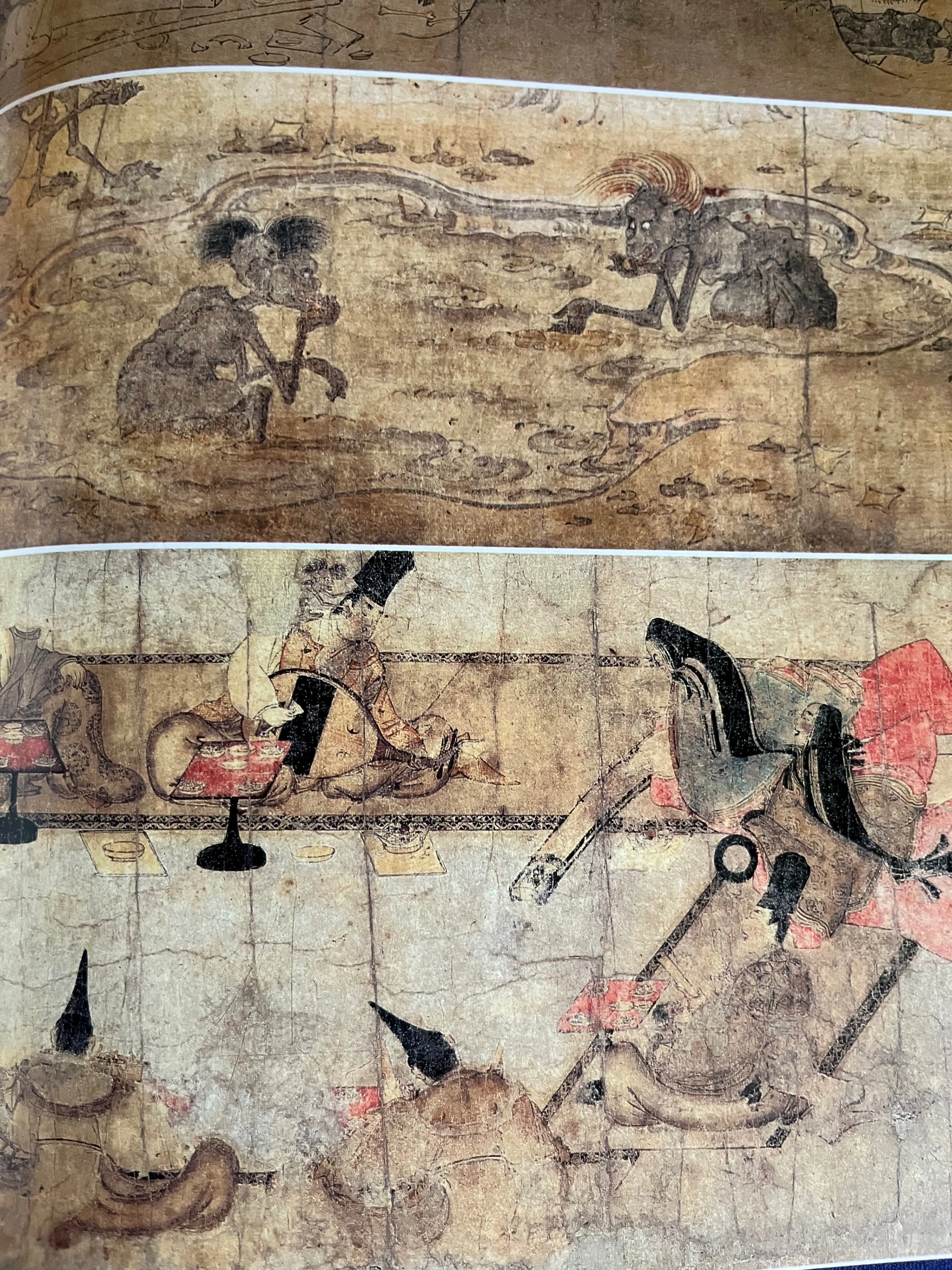 餓鬼草紙」江戸時代後期頃筆 約31×435㎝ 1巻｜絵巻物 鬼 地獄 和本