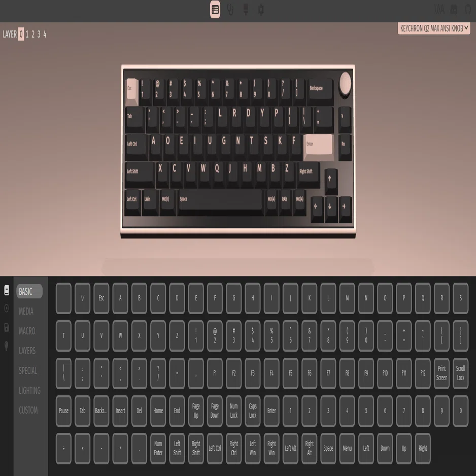 国内正規品】Keychron Q2 Max QMK/VIAワイヤレス・カスタムメカニカル 