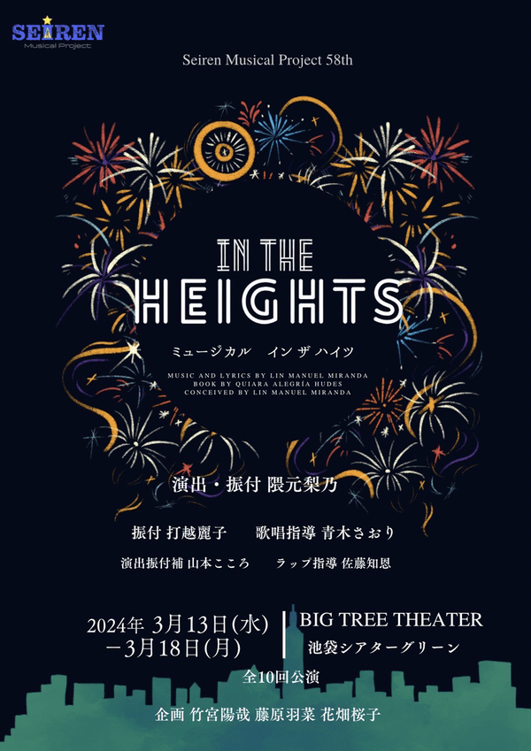Seiren Musical Project第58弾公演「In the Heights」衣装 Seiren Musical Project第58弾公演「In the Heights」衣装