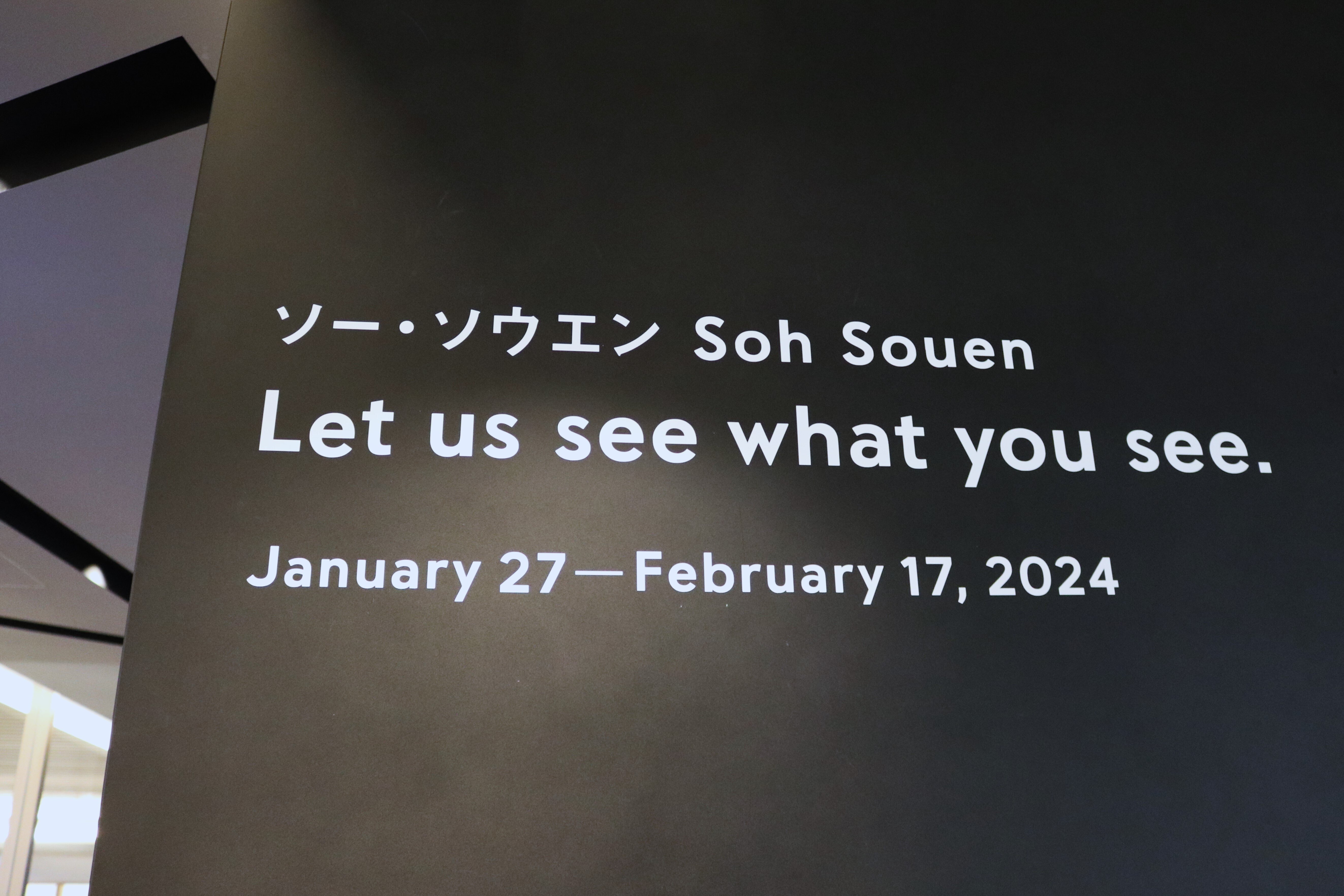 身体性,関係性とSoh Souen(ソー・ソウエン) -既に終了した2つの展示