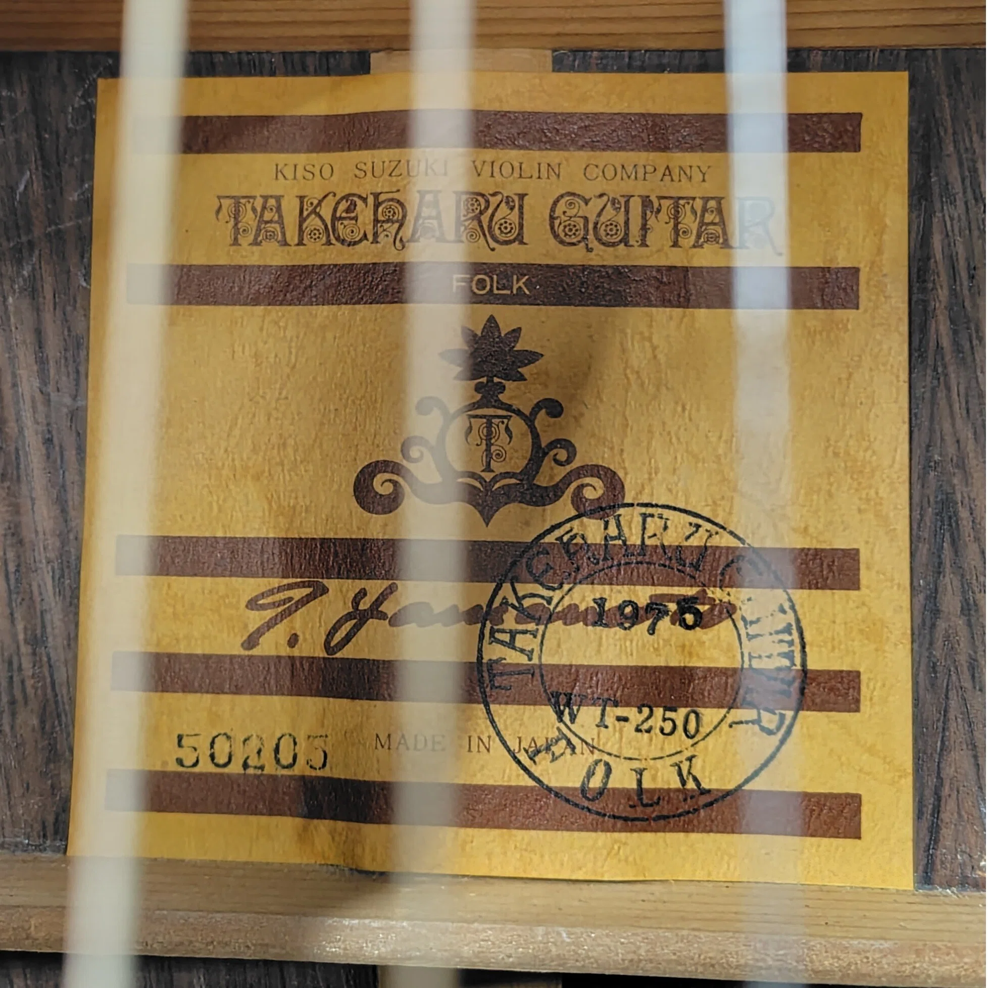 WT-250（TAKEHARU Guitar）｜若利真下
