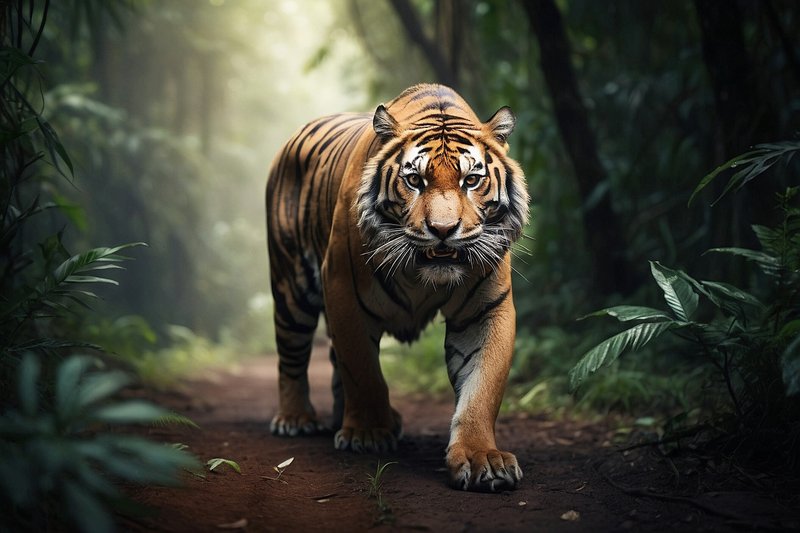 虎（トラ）,フリー写真(3枚),動物,AI画像生成,無料（フリー素材,フリー画像）01