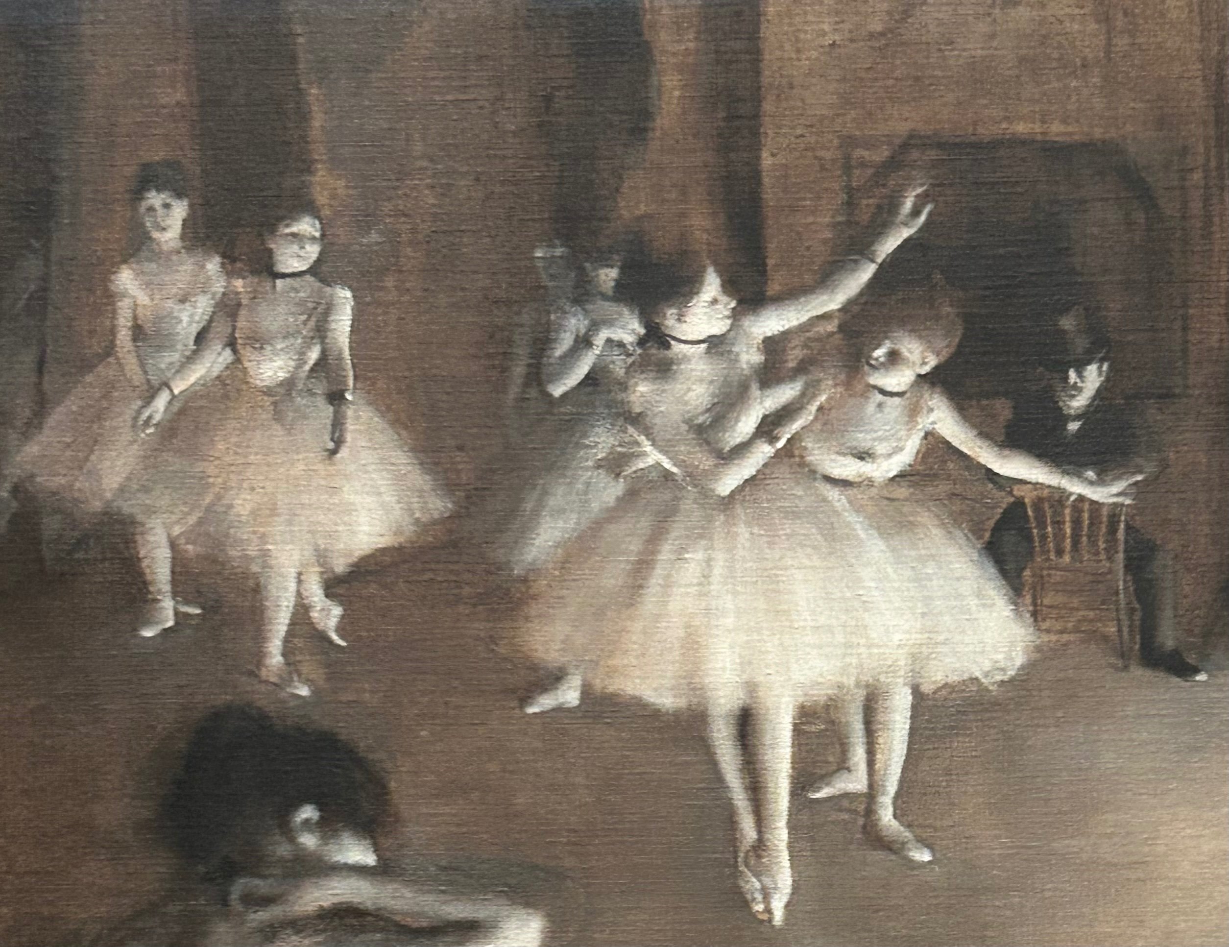 子供のためのオルセー美術館(89)ドガが消した絵が幽霊のように