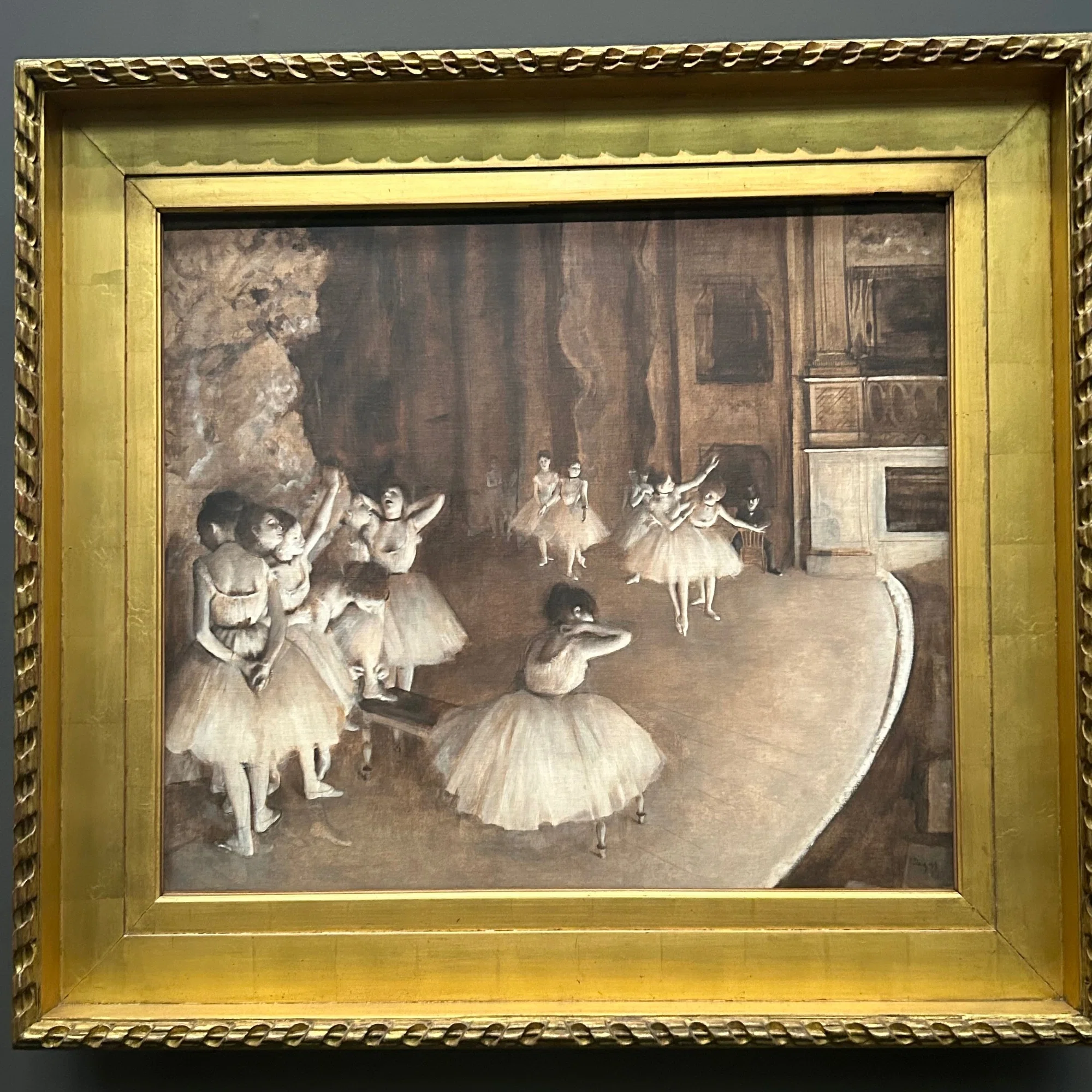 子供のためのオルセー美術館(89)ドガが消した絵が幽霊のように 
