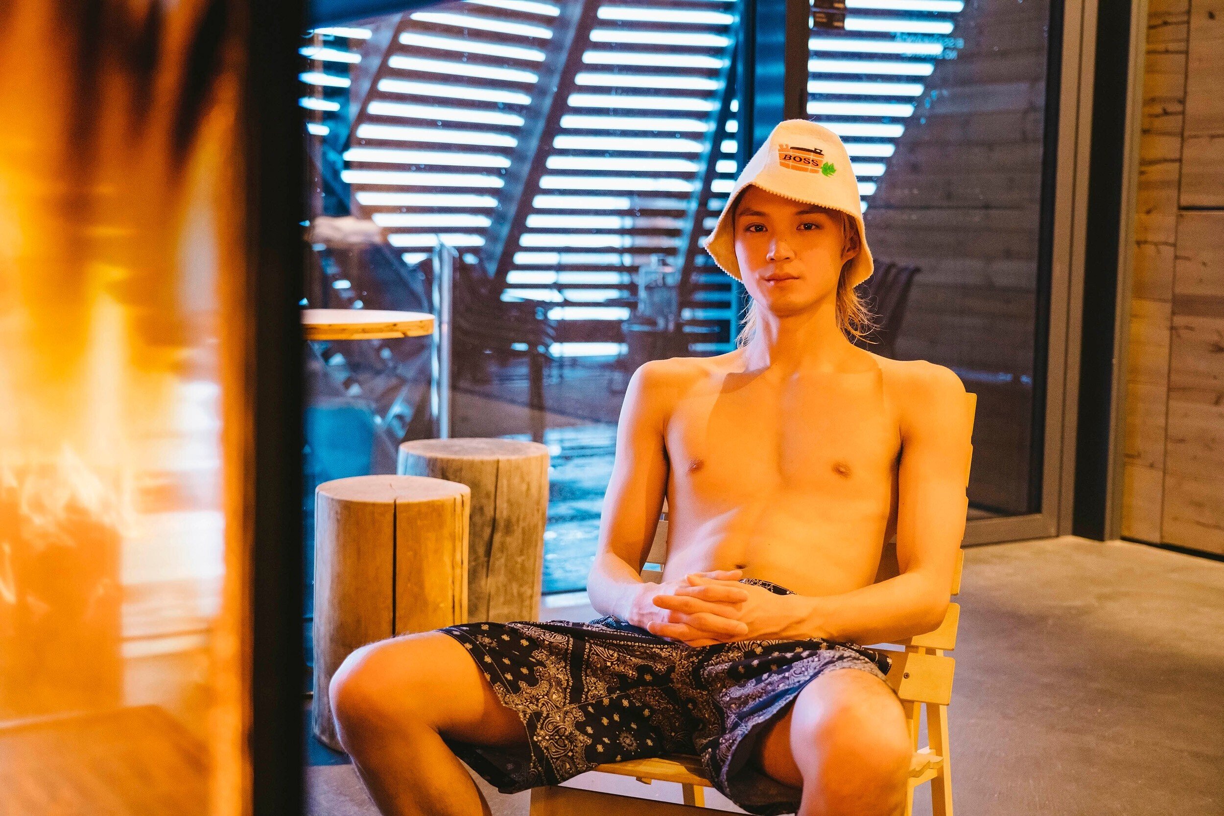 磯村勇斗×OVERRIDE 無言SAUNA HAT 磯村勇斗 override サウナハット