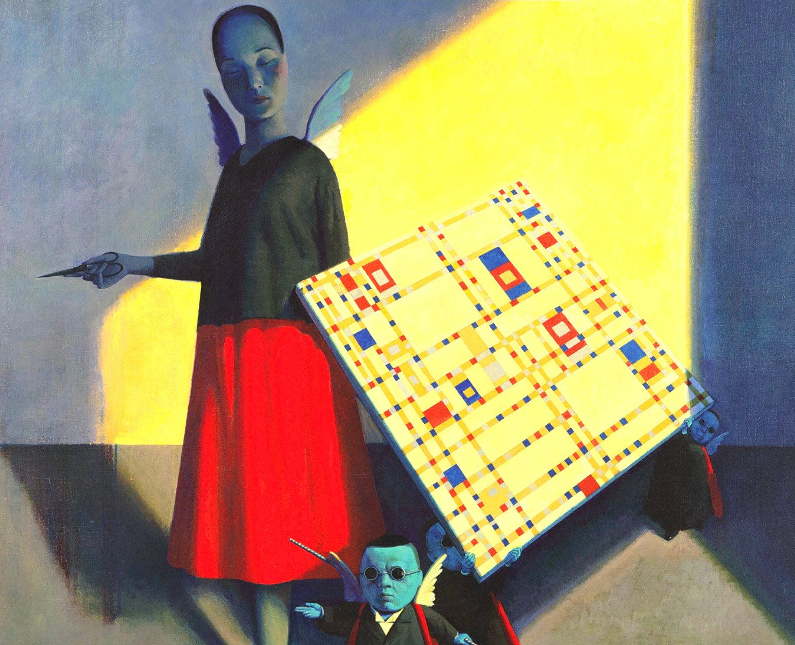 今日の1枚）画家リウ・イエ：She Isn't Afraid of Mondrian