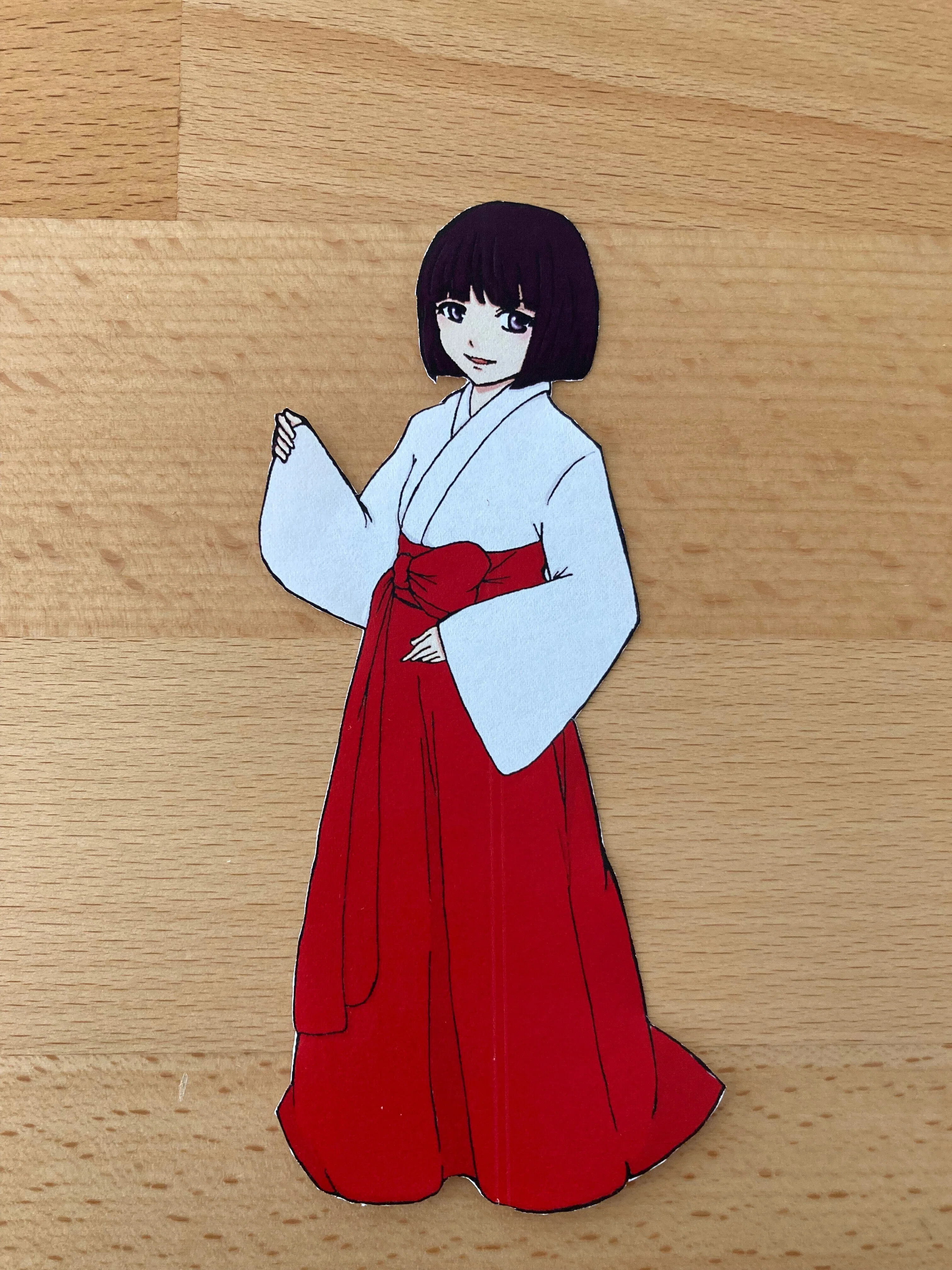 十二単の紙人形（無料）を作ってみた｜りん