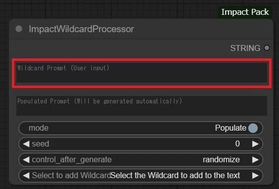 ComfyUI Wildcard Settings｜マーマレード男爵