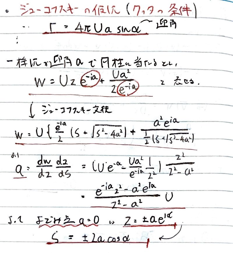 書記が物理やるだけ370 ジューコフスキーの仮説(クッタの条件),ブラジウスの公式,クッタジューコフスキーの定理|Writer_Rinka
