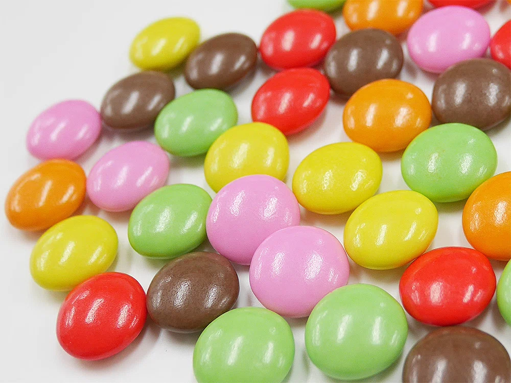 マーブルチョコ】ミルクチョコレートを砂糖でカラフルにコーティング