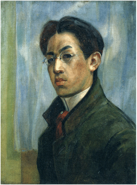 フォトリトグラフ 藤田嗣治「二人の若い女」1957年 （暖炉の前の
